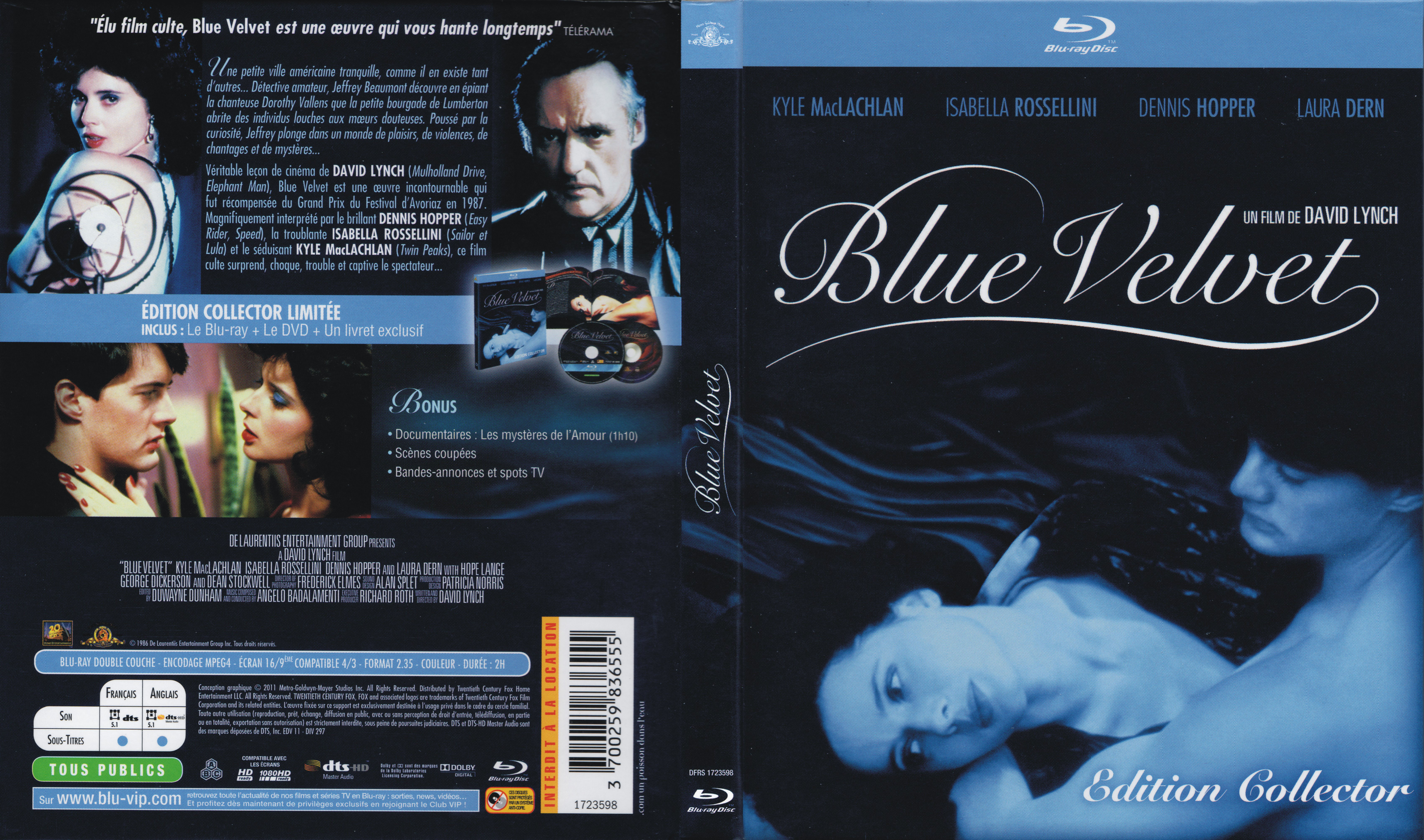 Jaquette DVD Blue velvet (BLU-RAY) v2
