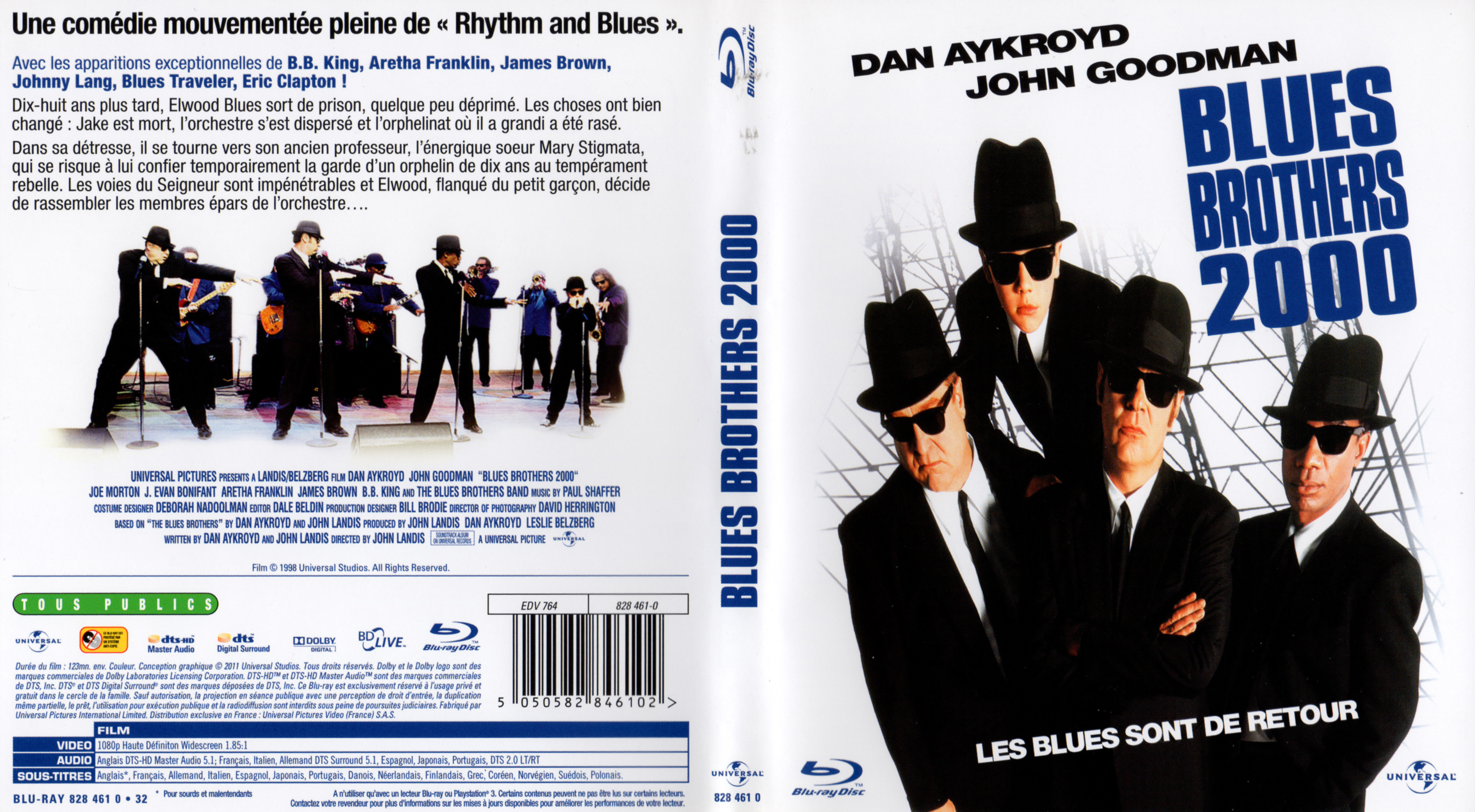 Jaquette DVD Blues Brothers 2000 (BLU-RAY)