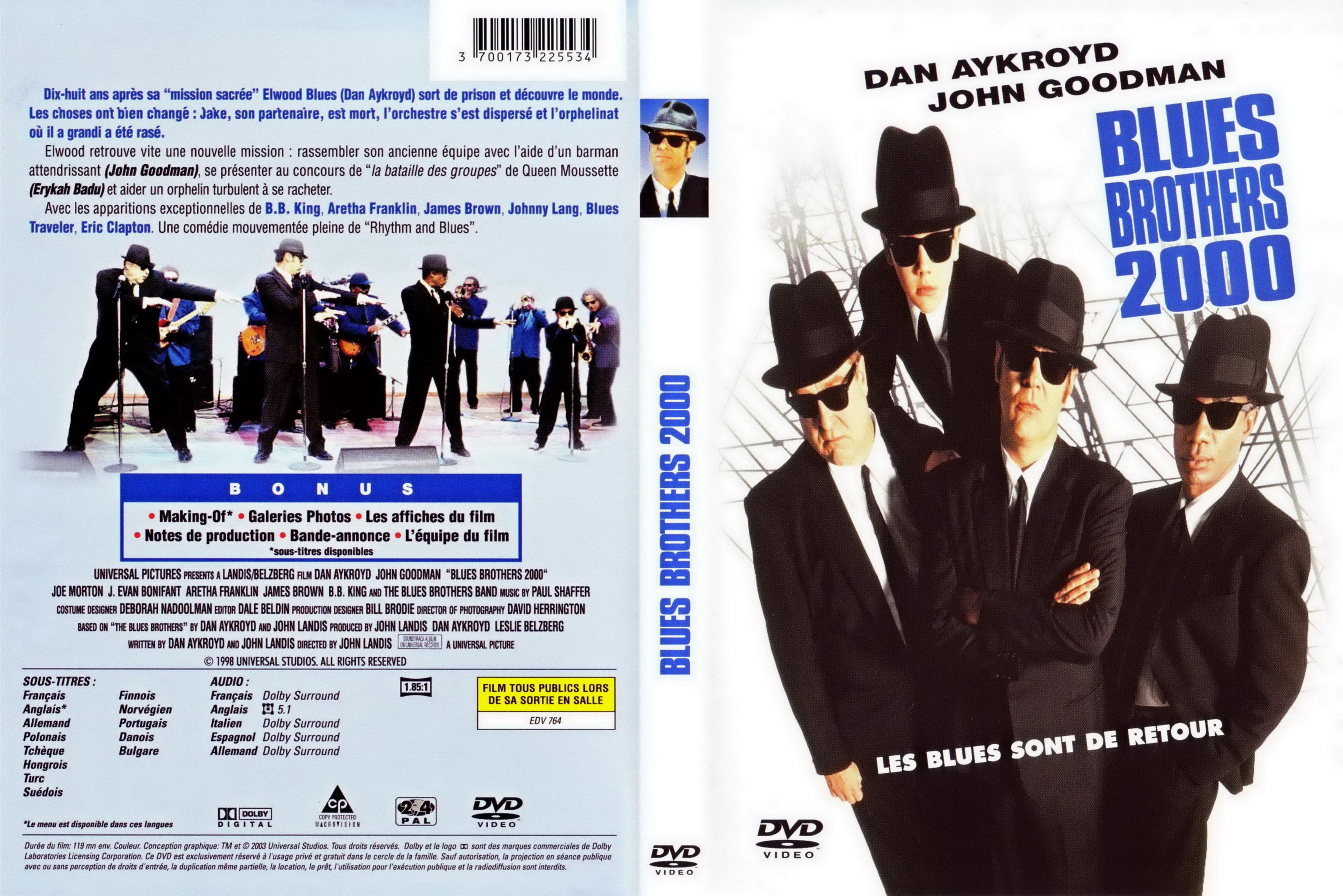 Jaquette DVD Blues Brothers 2000 v2