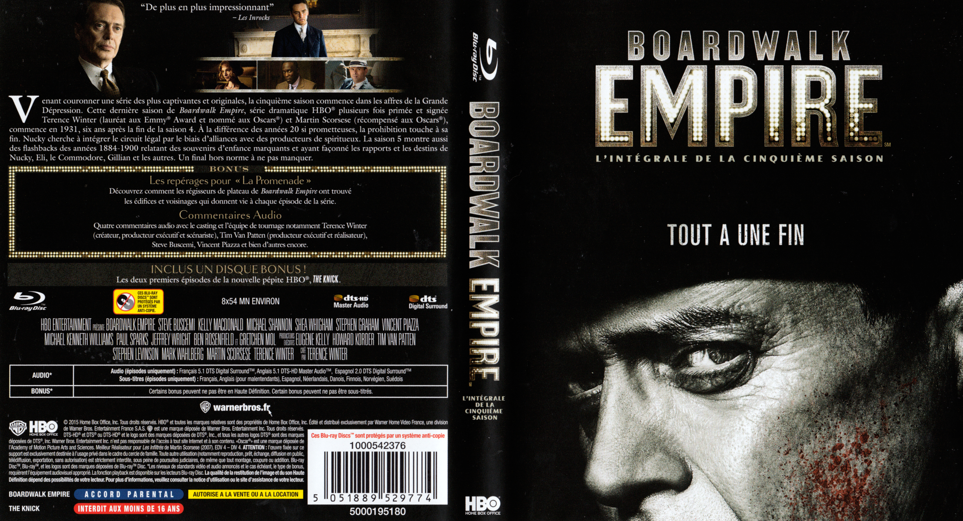 Jaquette DVD Boardwalk Empire Saison 5 (BLU-RAY)
