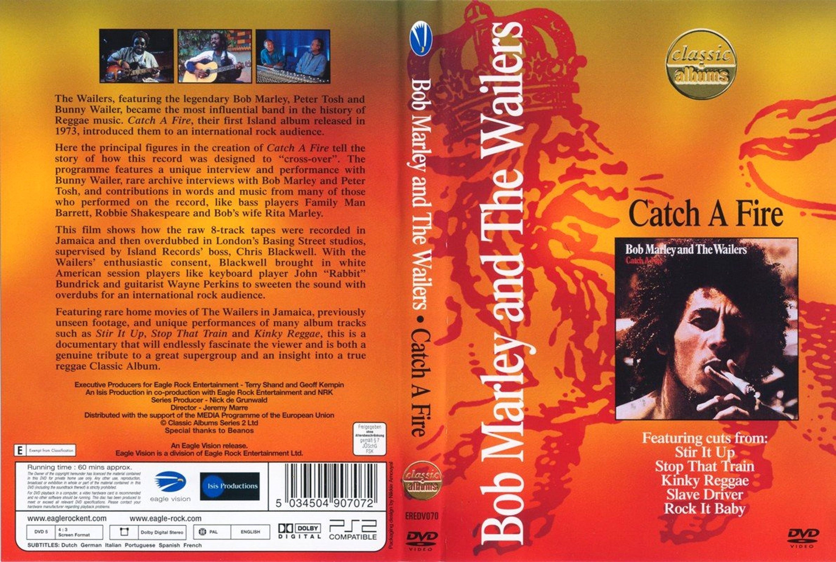 Jaquette DVD Bob Marley Catch a fire