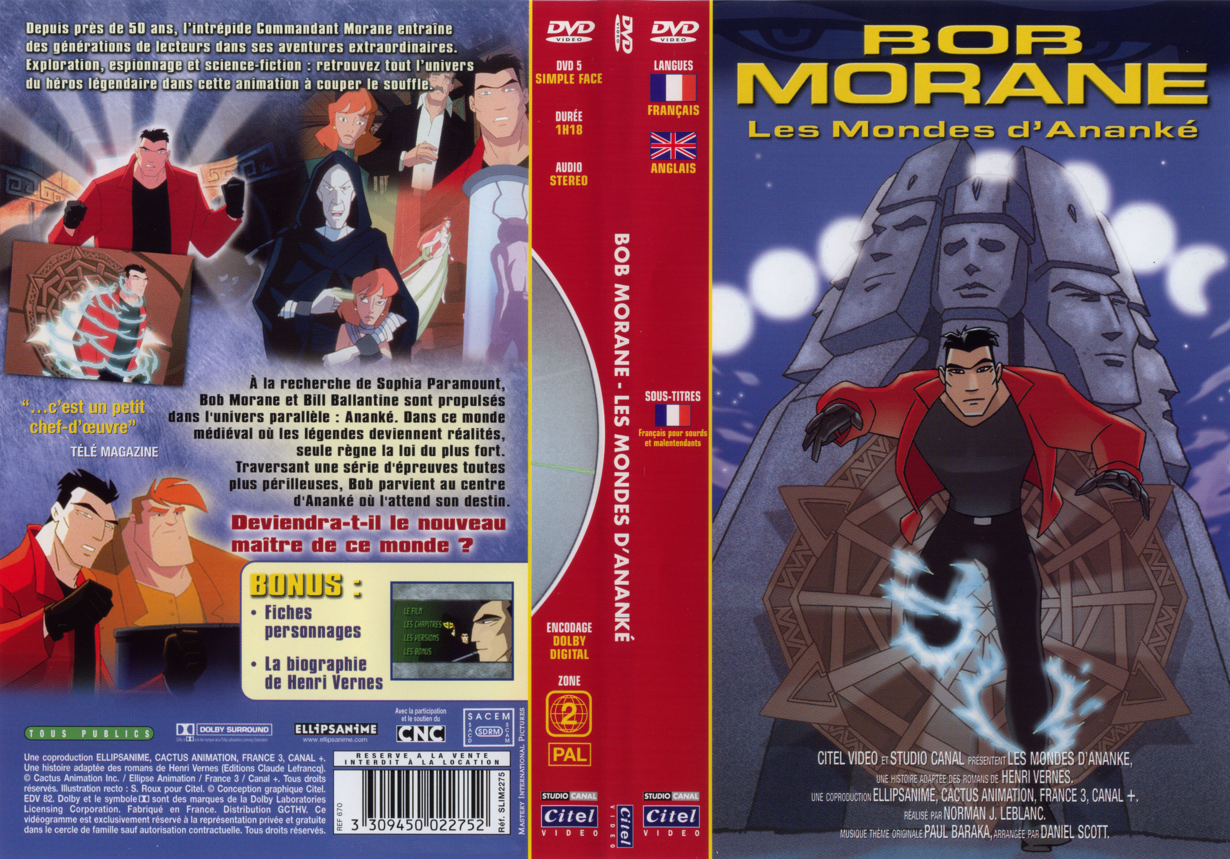 Jaquette DVD Bob Morane Les mondes d
