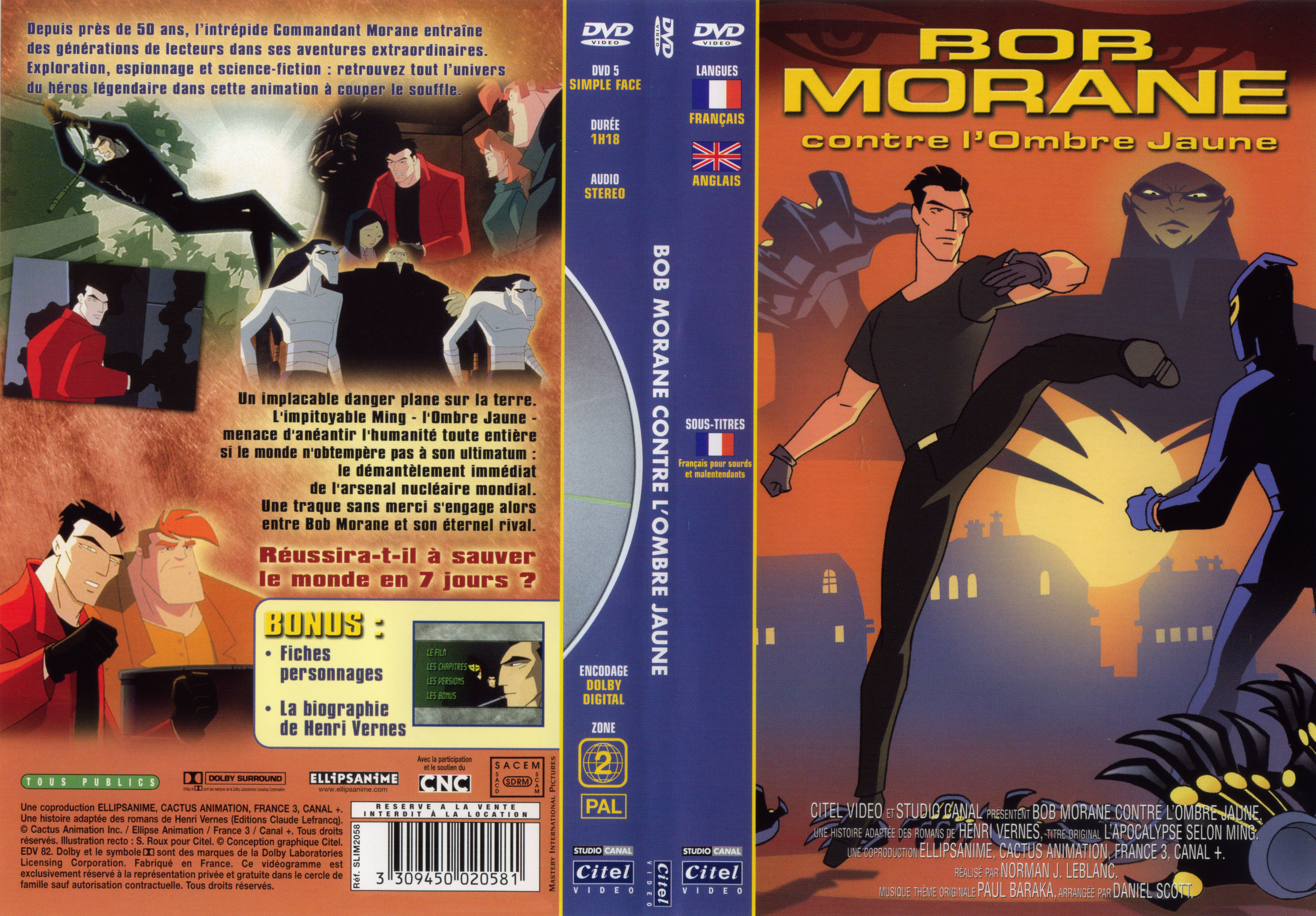 Jaquette DVD Bob Morane contre l