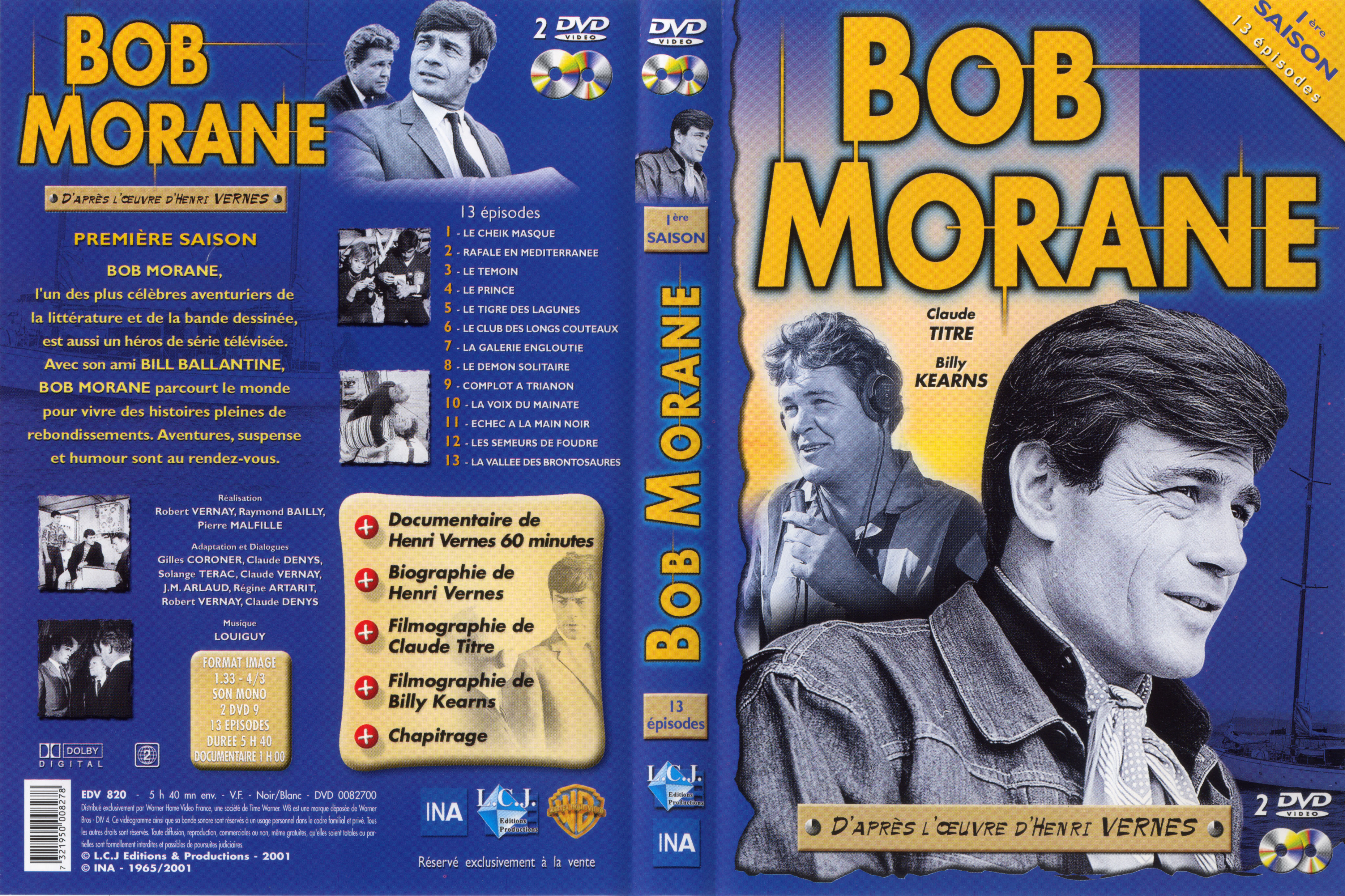Jaquette DVD Bob Morane saison 1