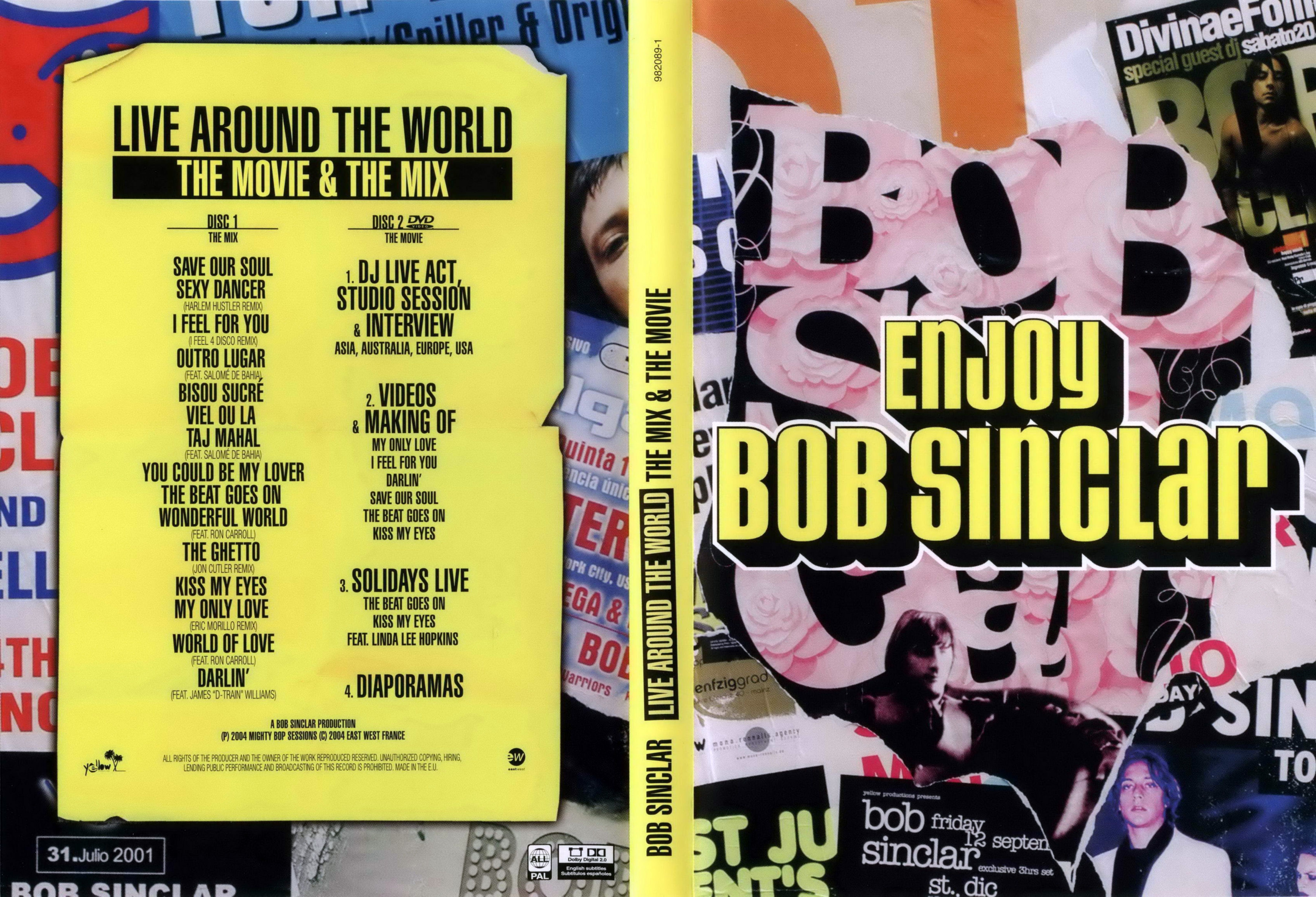 Jaquette DVD Bob Sinclar Enjoy live around the world