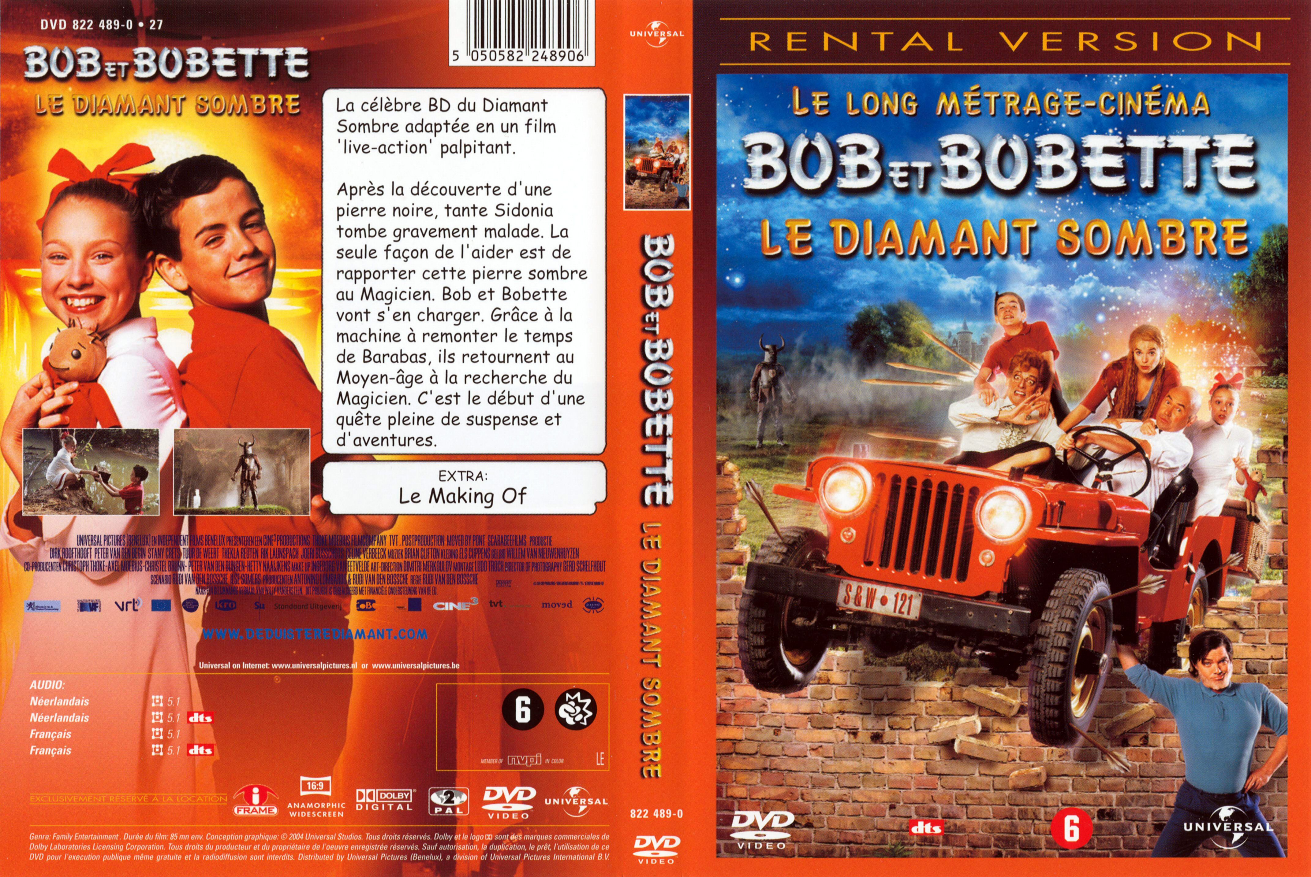 Jaquette DVD Bob et Bobette le diamant sombre