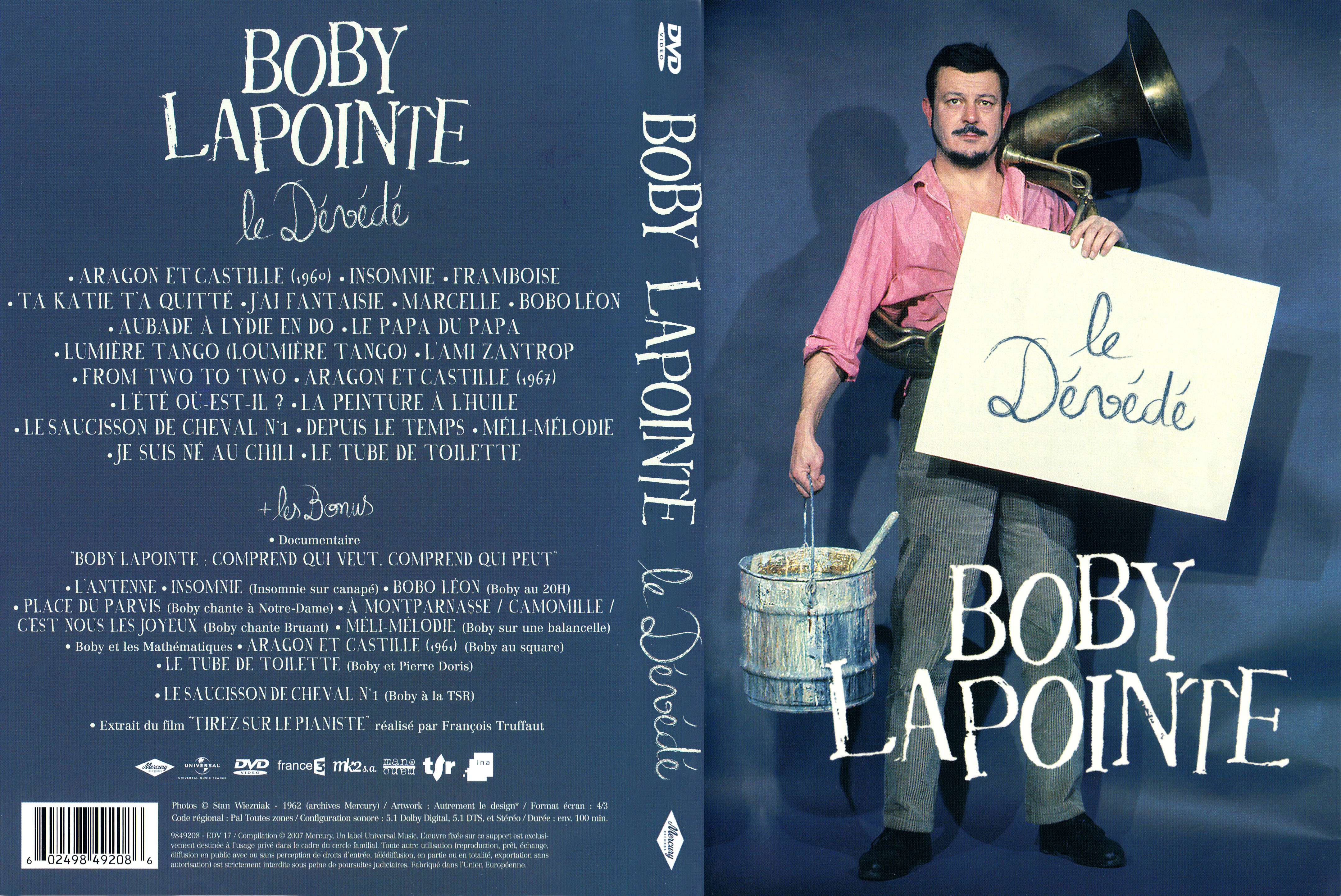 Jaquette DVD Boby Lapointe le dvd