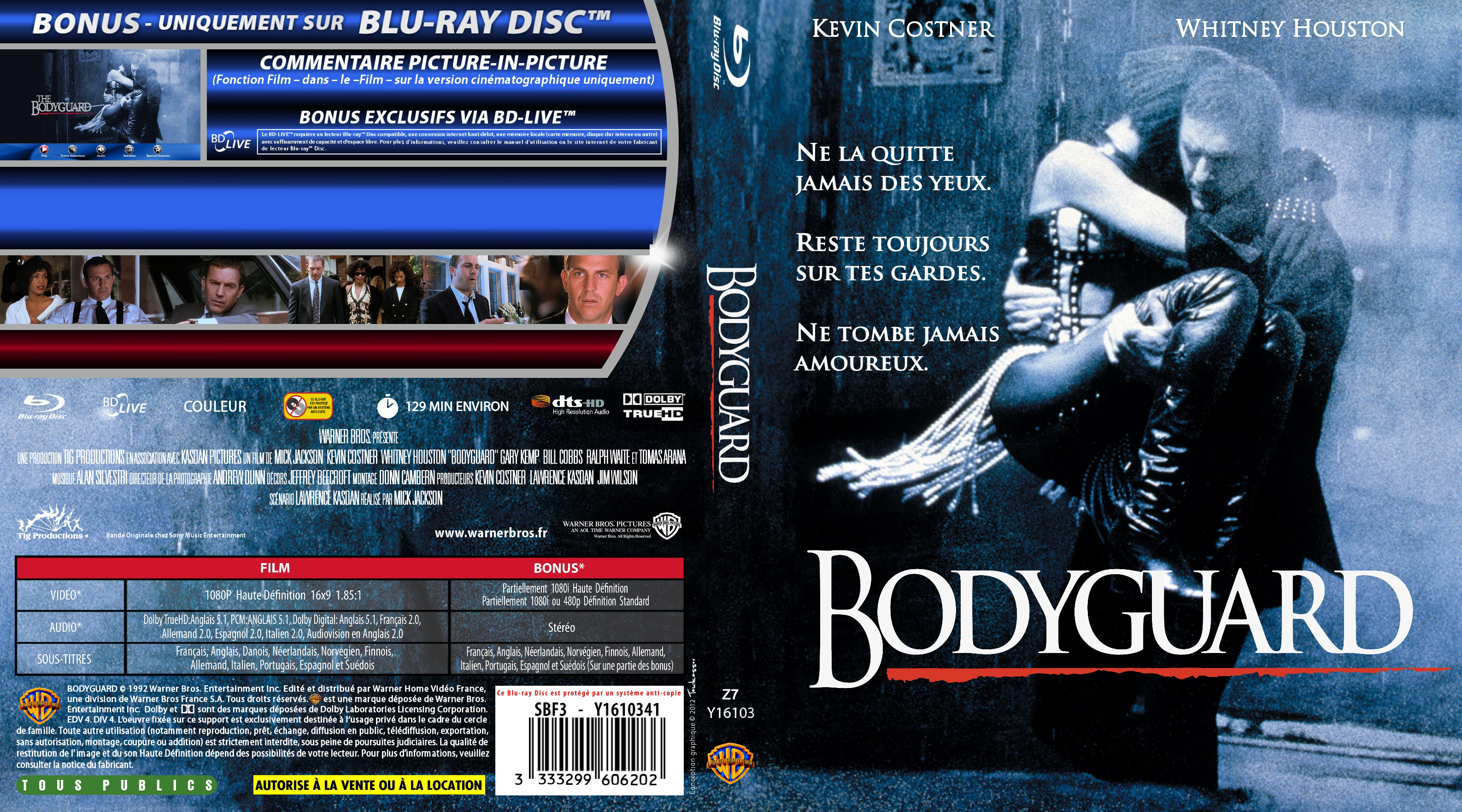 Jaquette DVD Bodyguard (BLU-RAY) custom