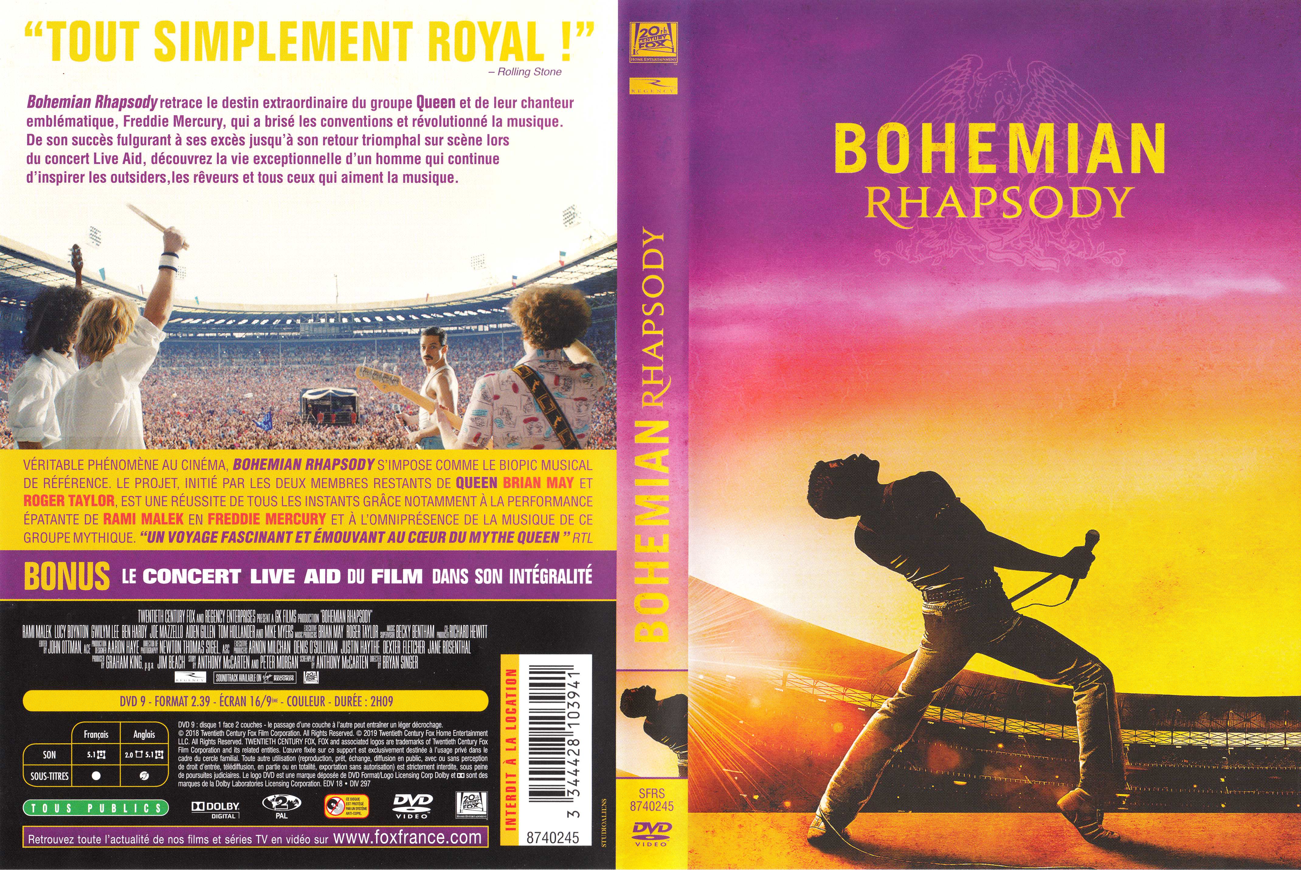 Jaquette DVD Bohemian rhapsody