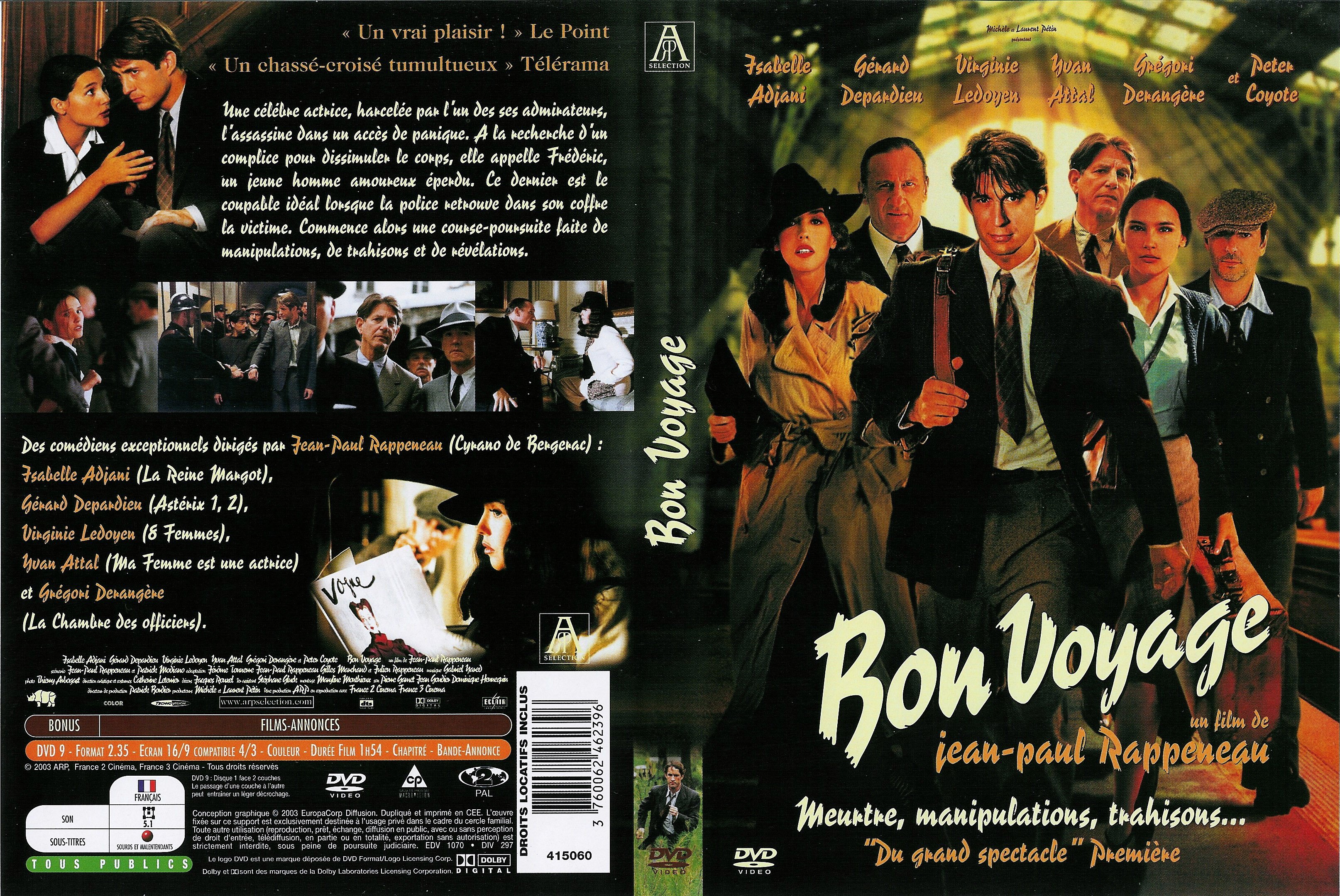 Jaquette DVD Bon voyage