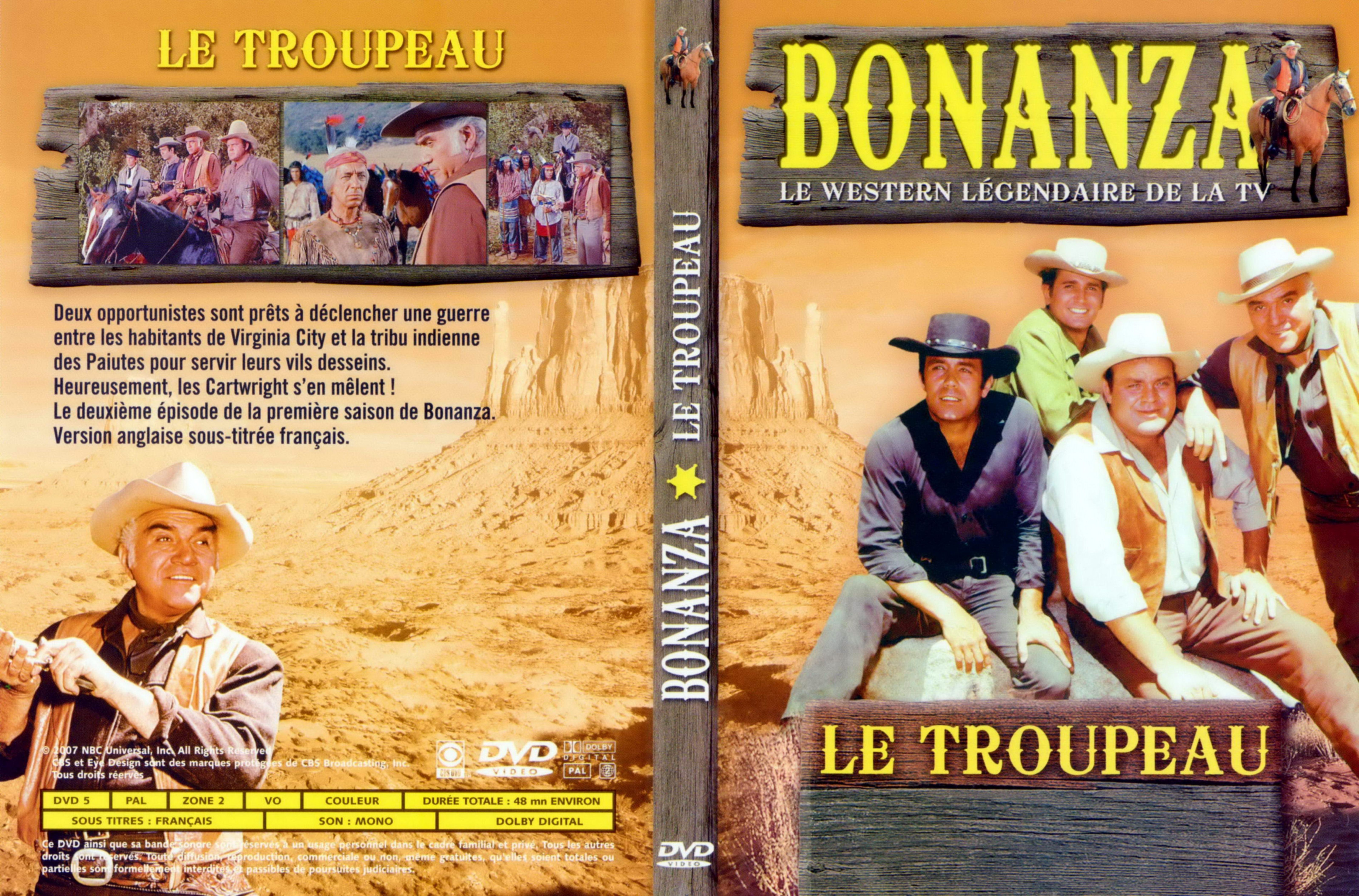 Jaquette DVD Bonanza Le troupeau