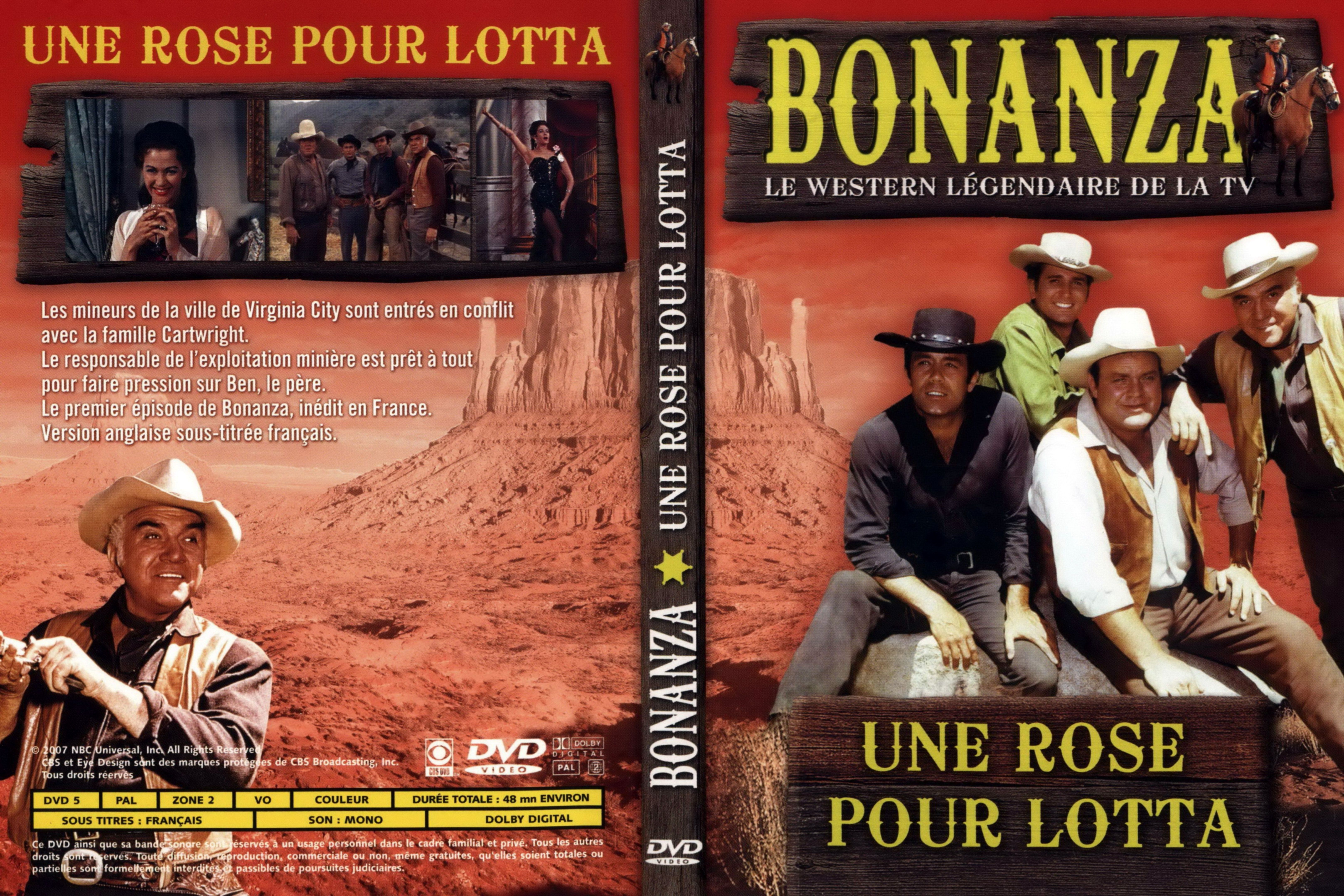 Jaquette DVD Bonanza Une rose pour Lotta