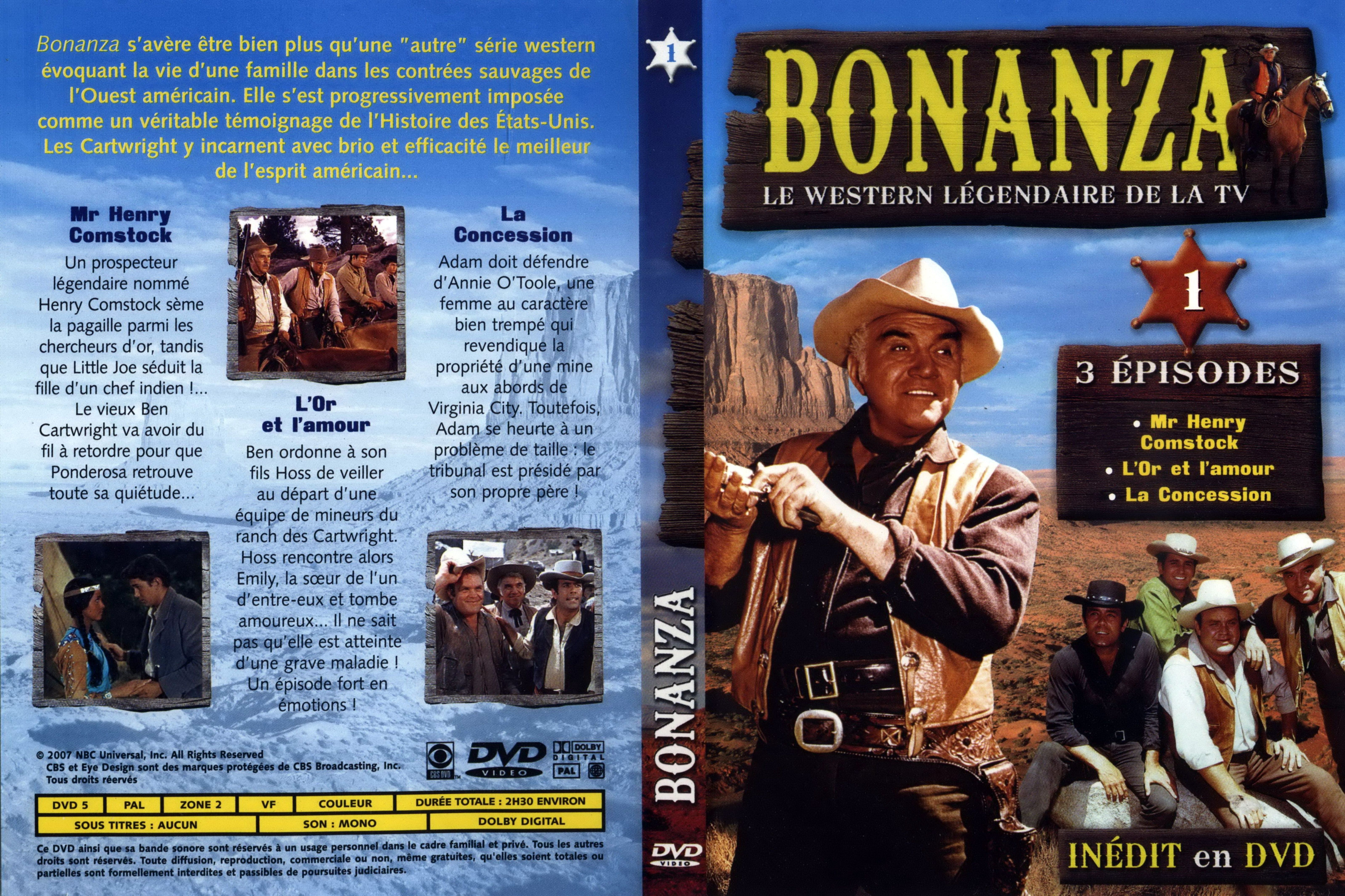 Jaquette DVD Bonanza vol 1