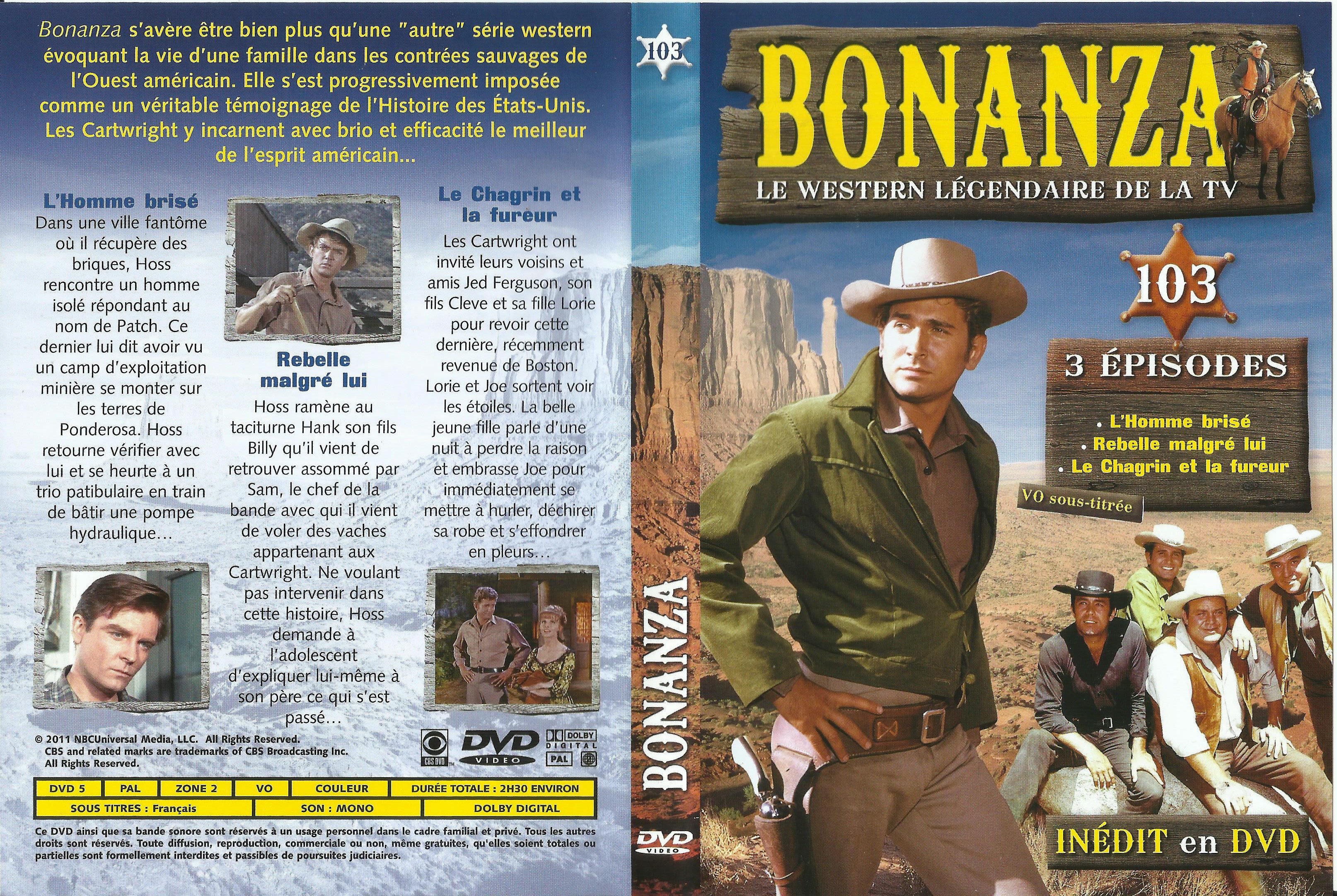 Jaquette DVD Bonanza vol 103