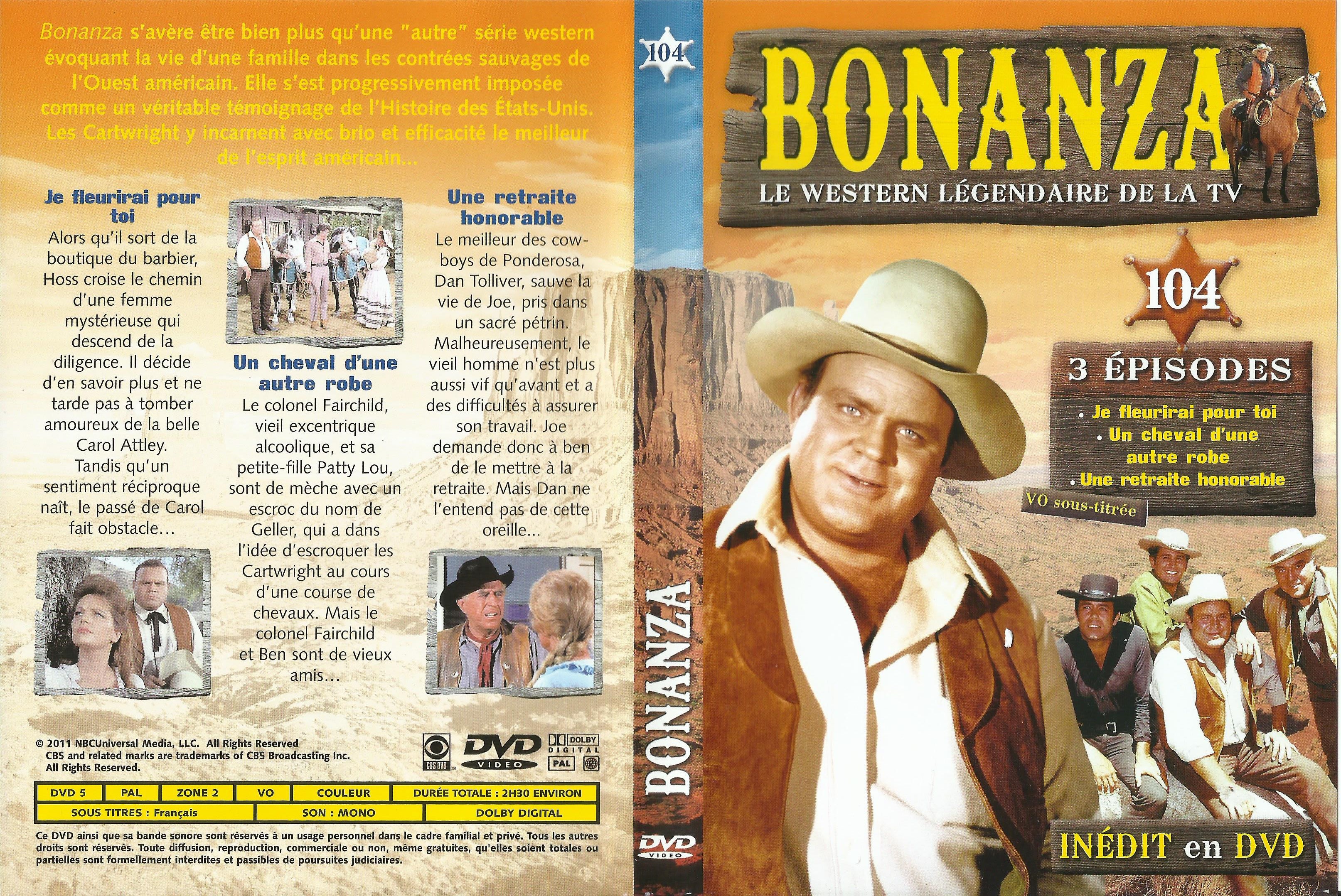 Jaquette DVD Bonanza vol 104