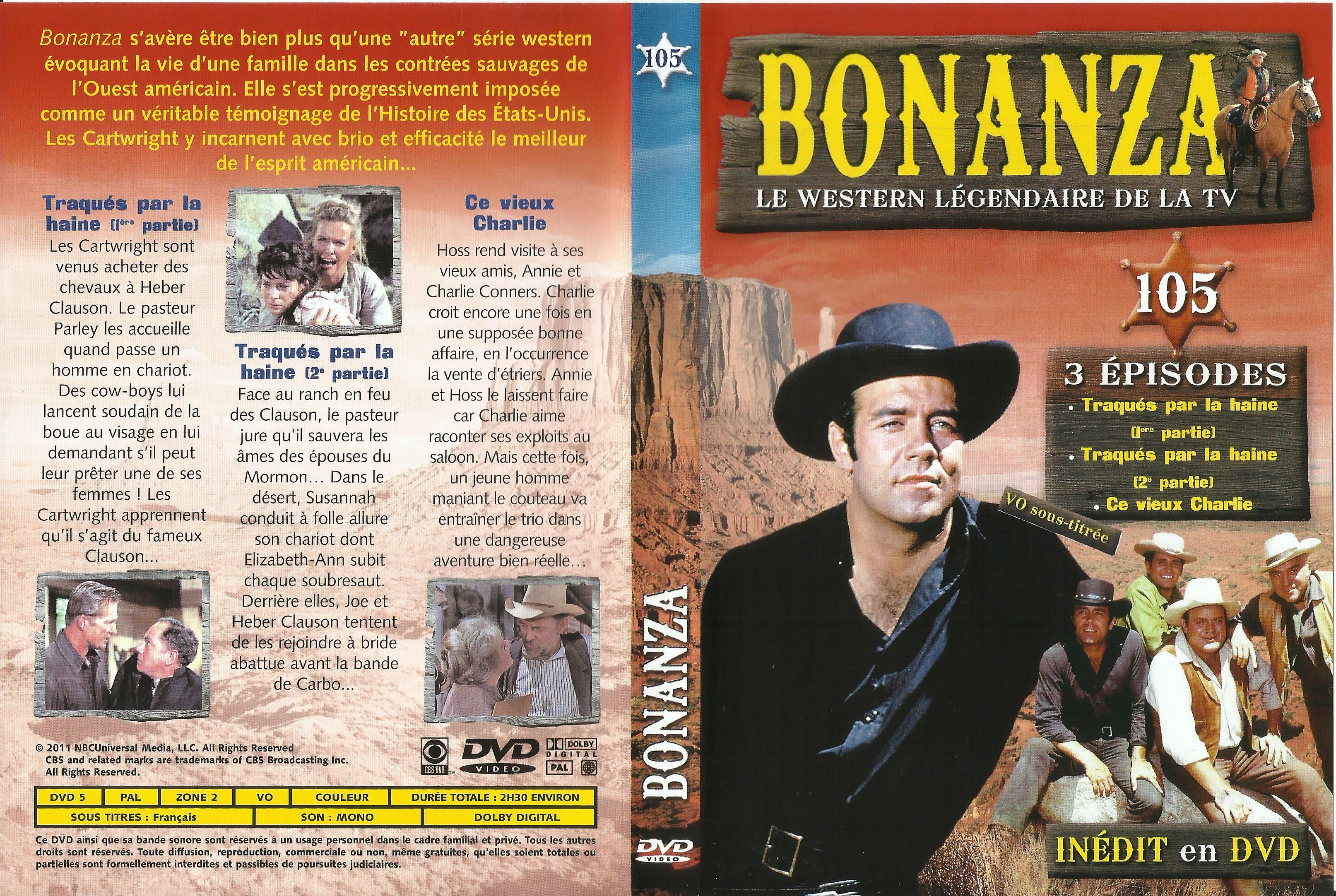 Jaquette DVD Bonanza vol 105