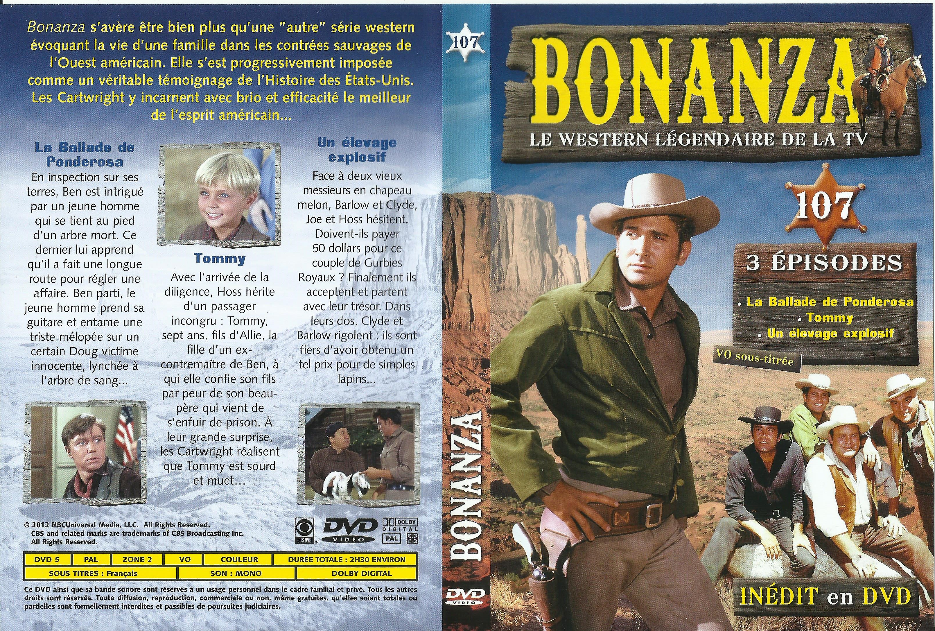 Jaquette DVD Bonanza vol 107