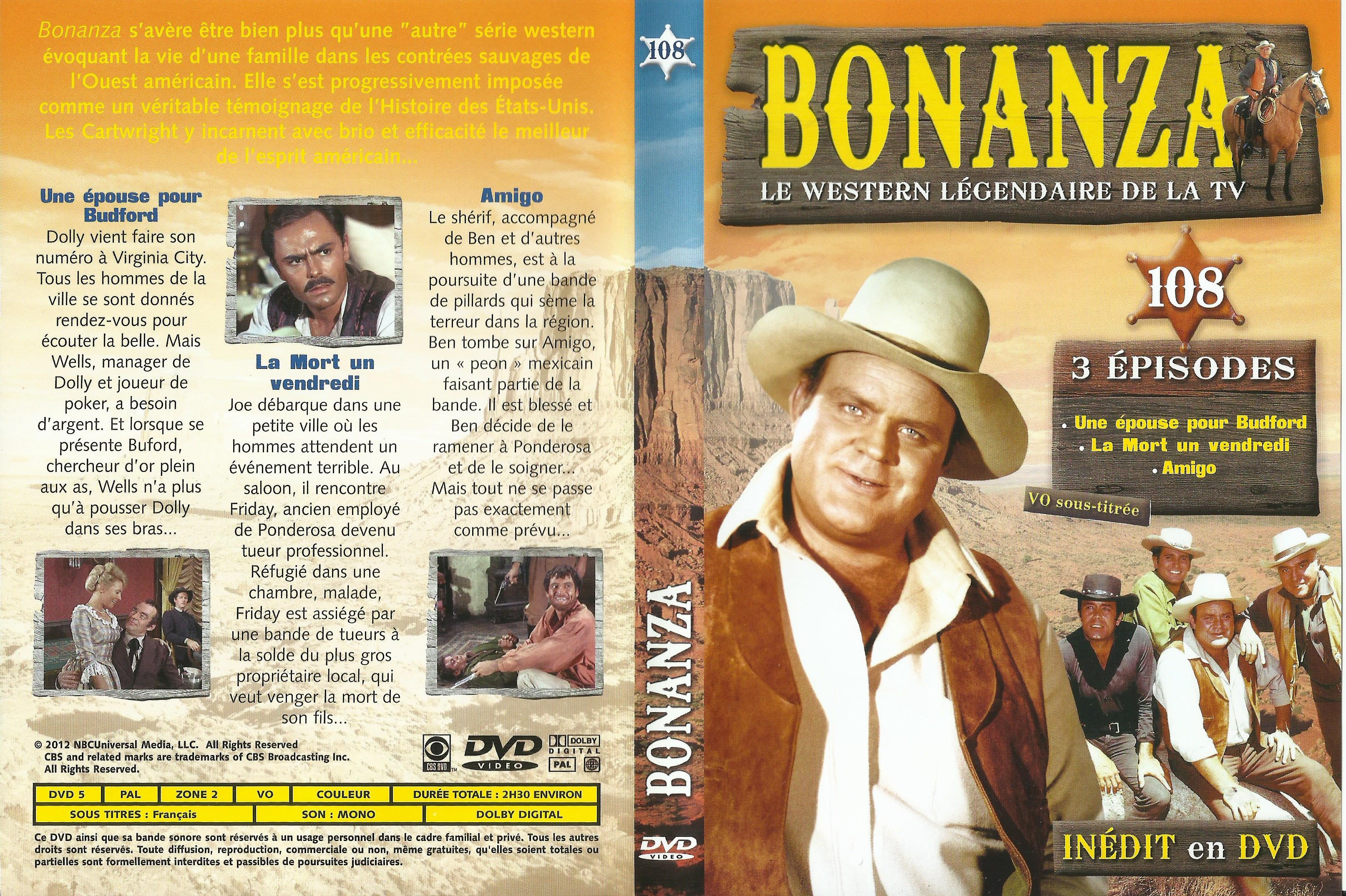 Jaquette DVD Bonanza vol 108