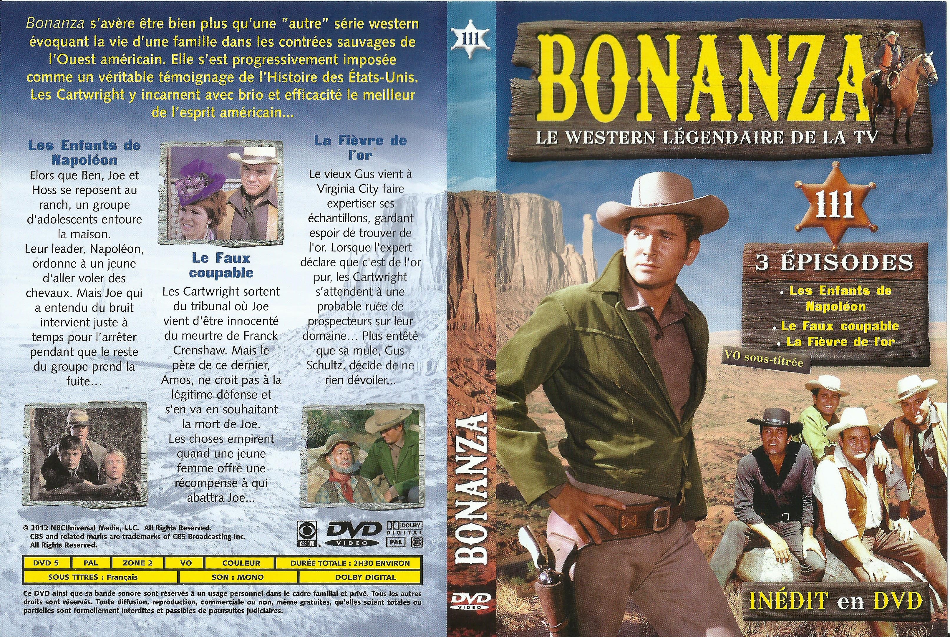 Jaquette DVD Bonanza vol 111