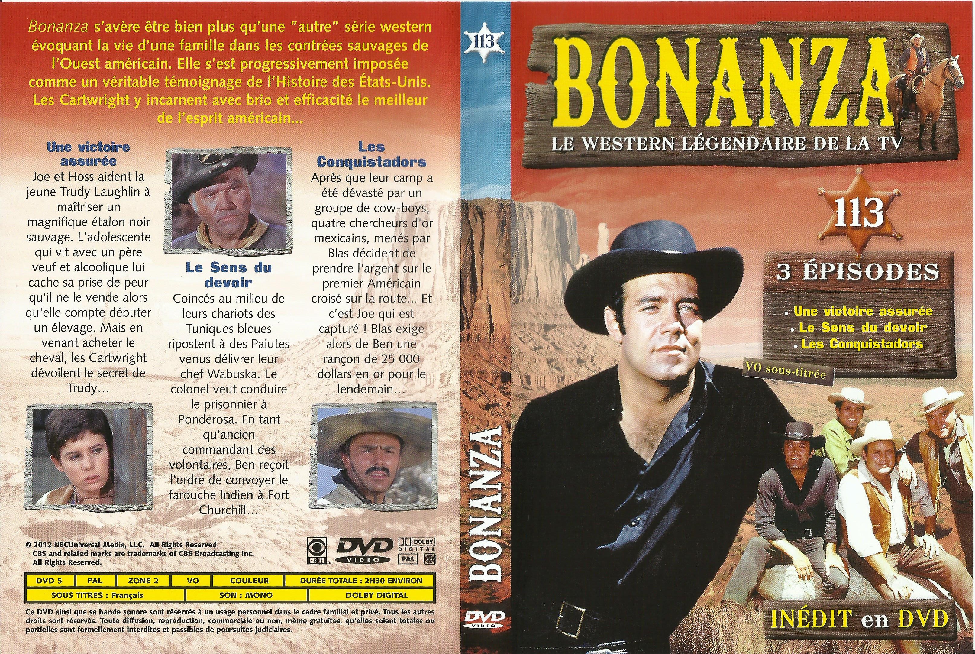 Jaquette DVD Bonanza vol 113