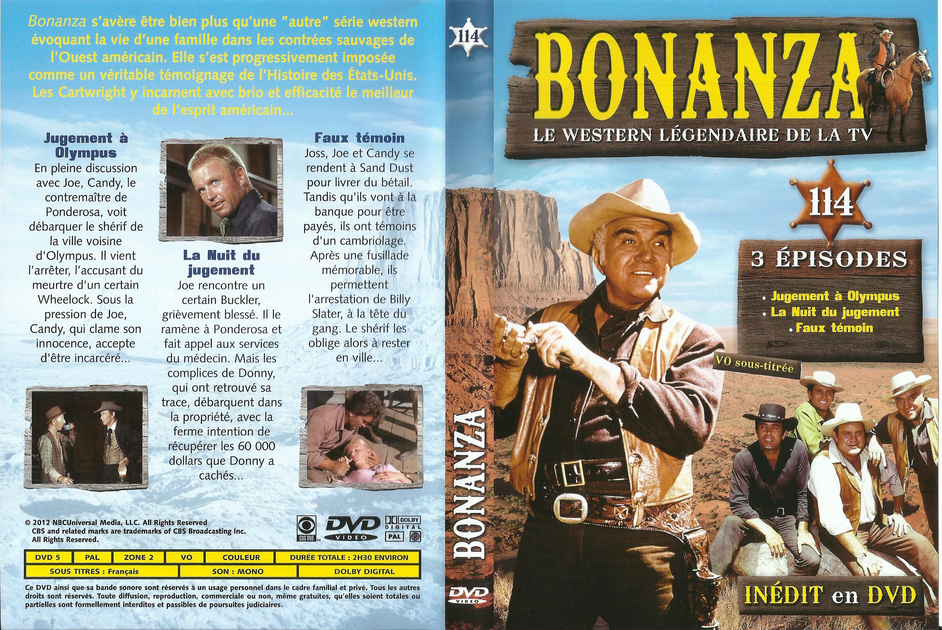 Jaquette DVD Bonanza vol 114