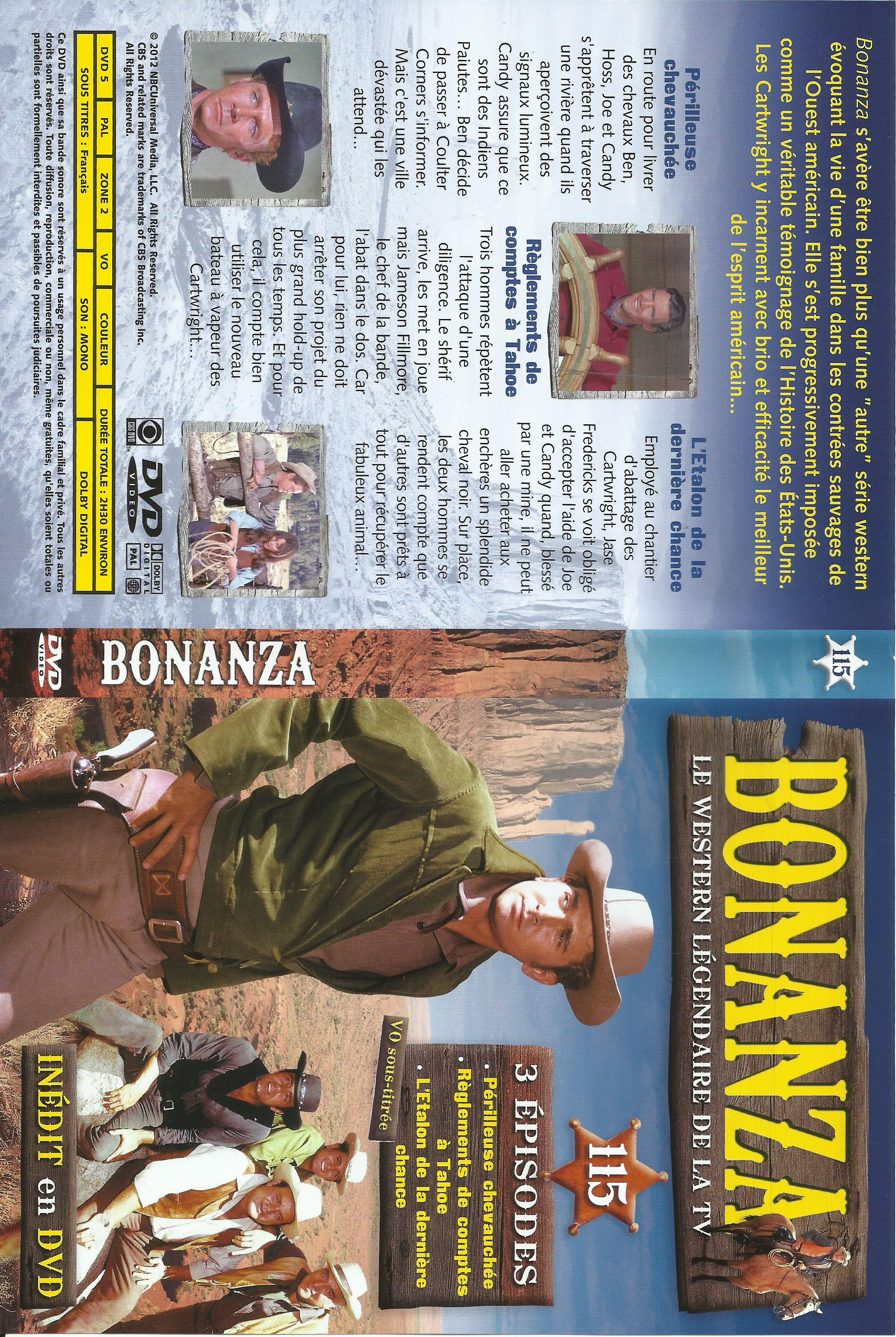 Jaquette DVD Bonanza vol 115