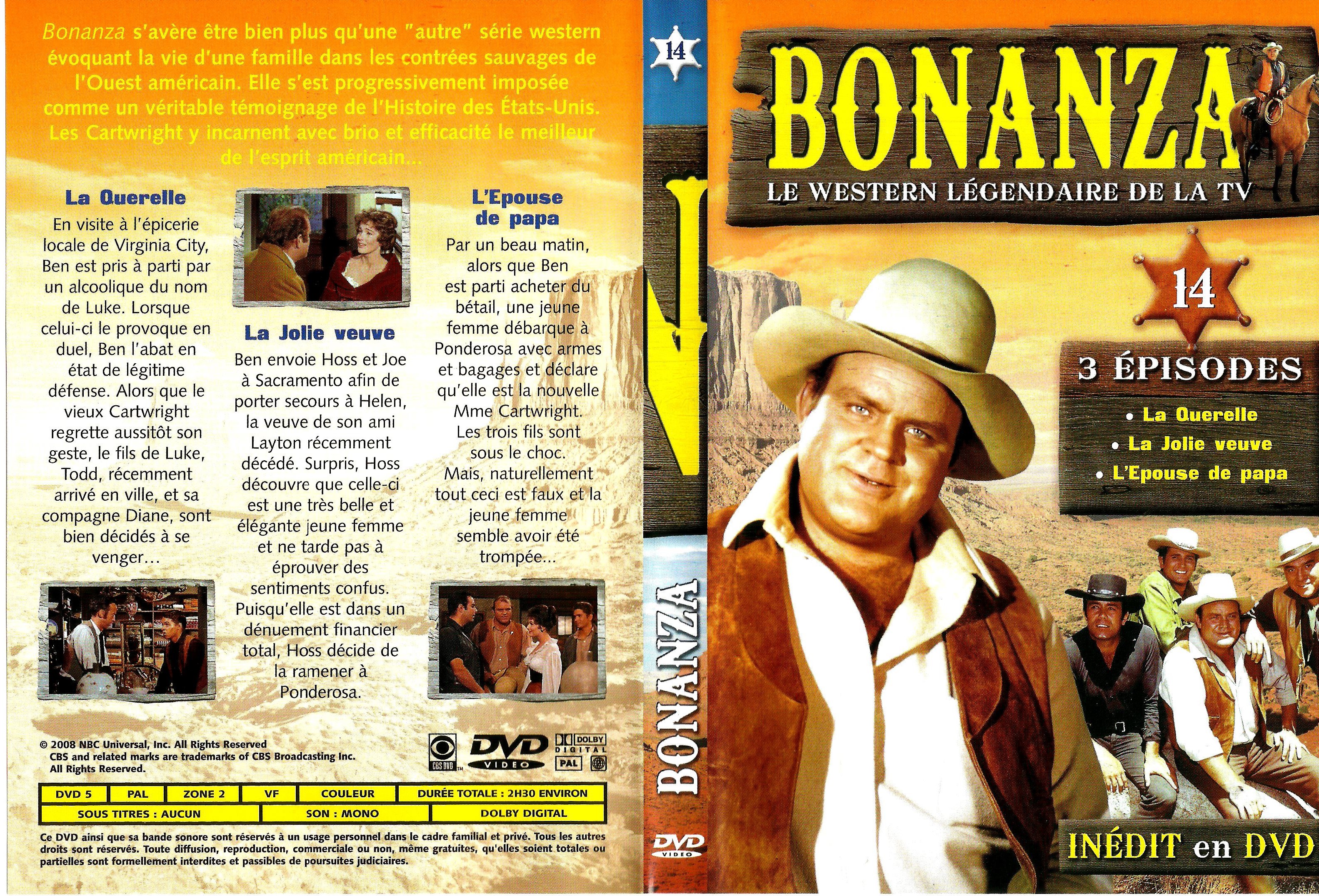 Jaquette DVD Bonanza vol 14