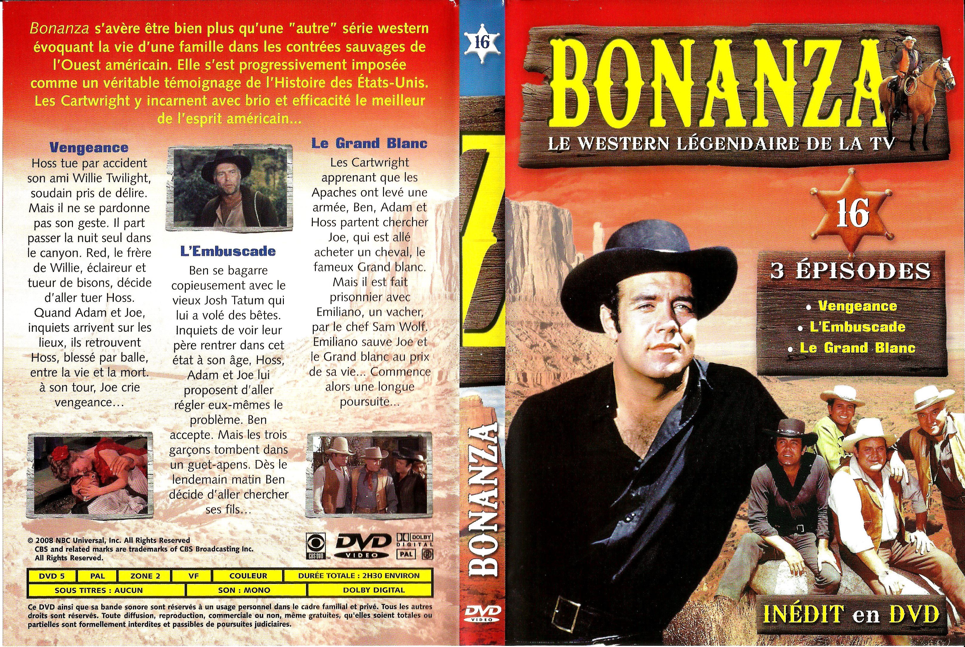 Jaquette DVD Bonanza vol 16