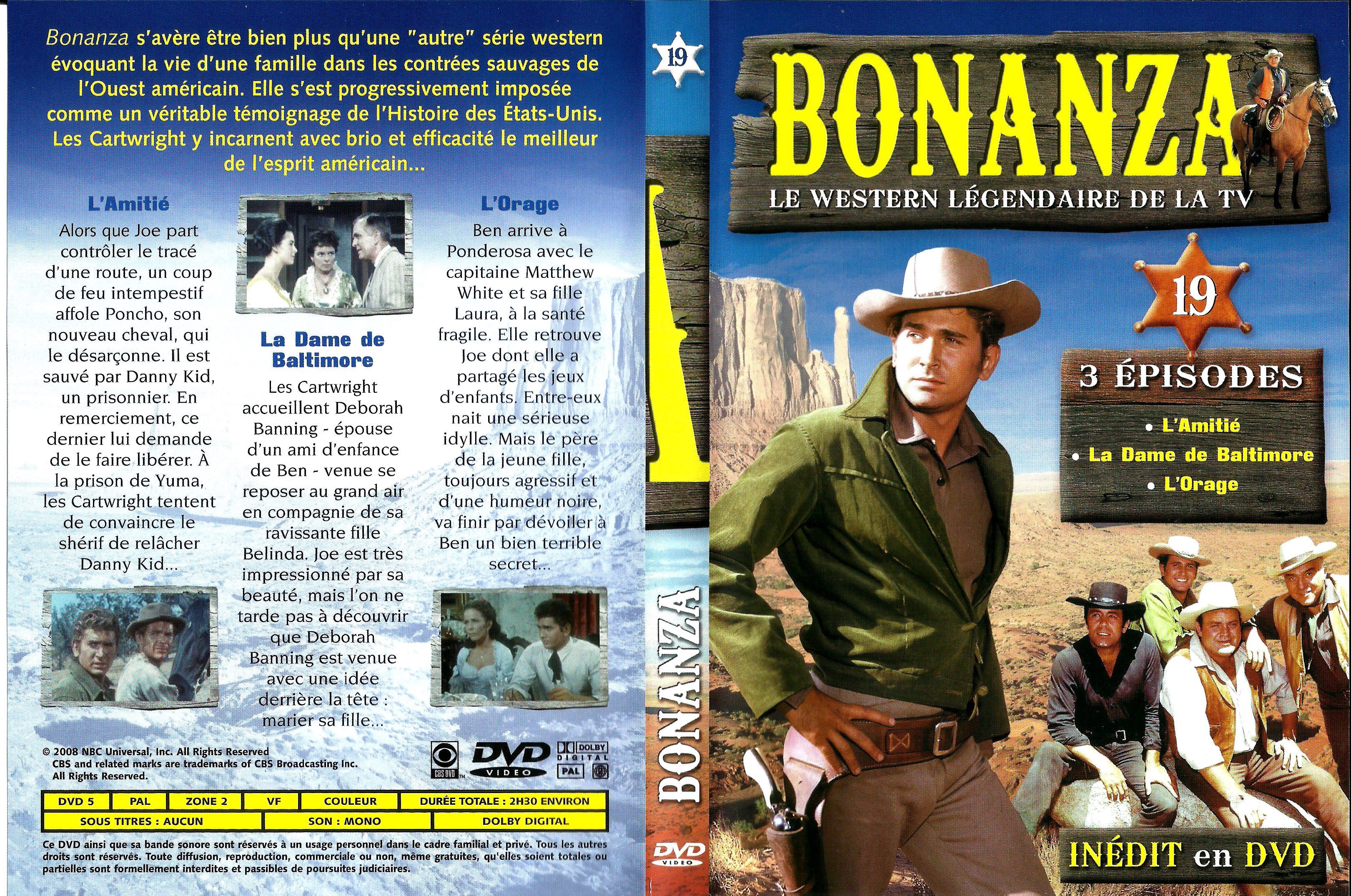 Jaquette DVD Bonanza vol 19