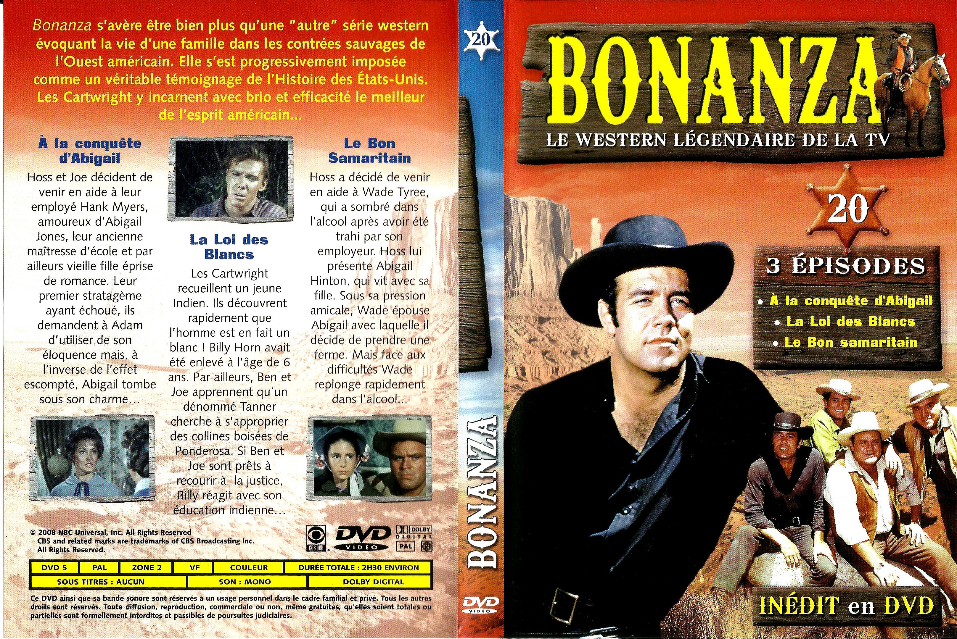 Jaquette DVD Bonanza vol 20
