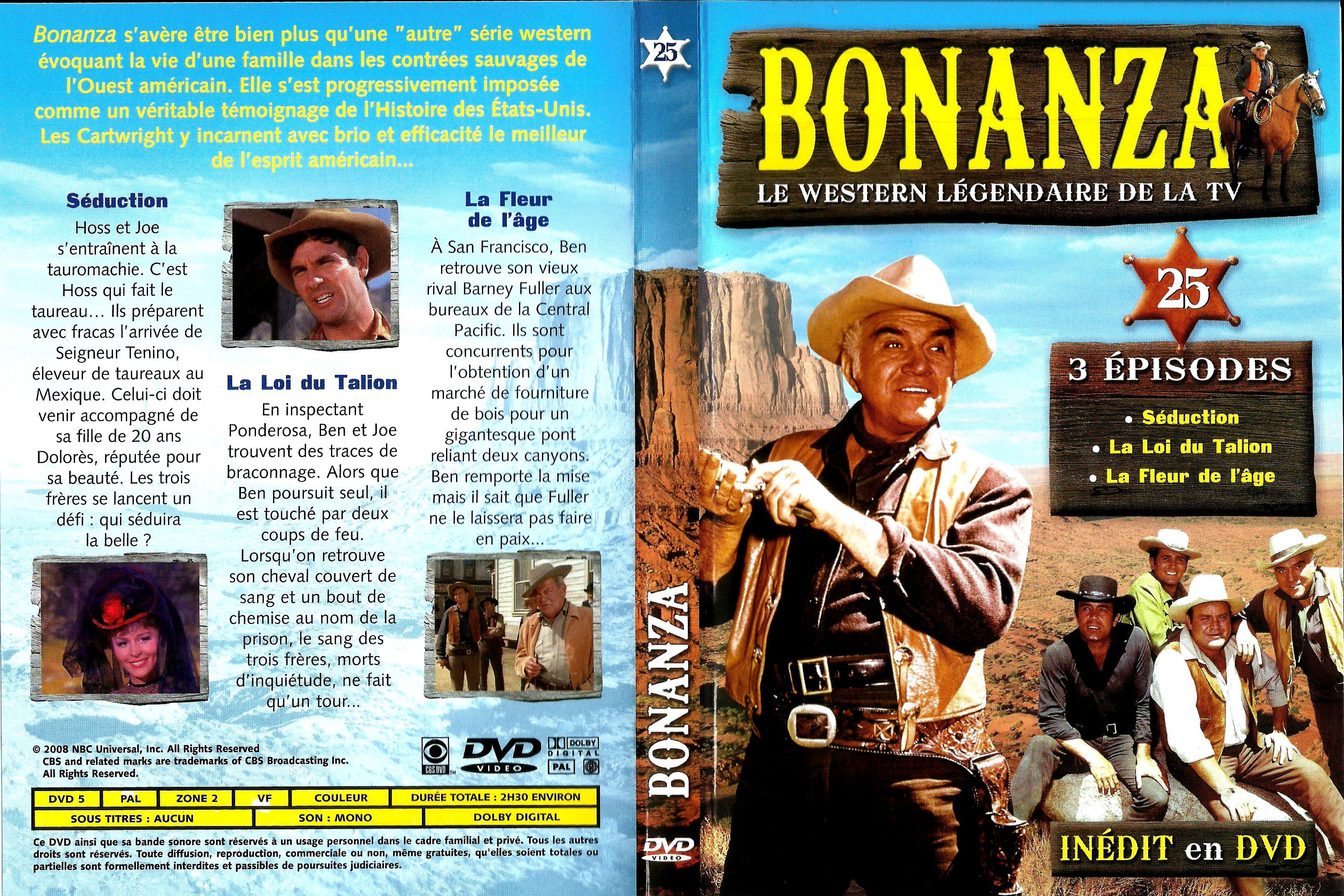 Jaquette DVD Bonanza vol 25