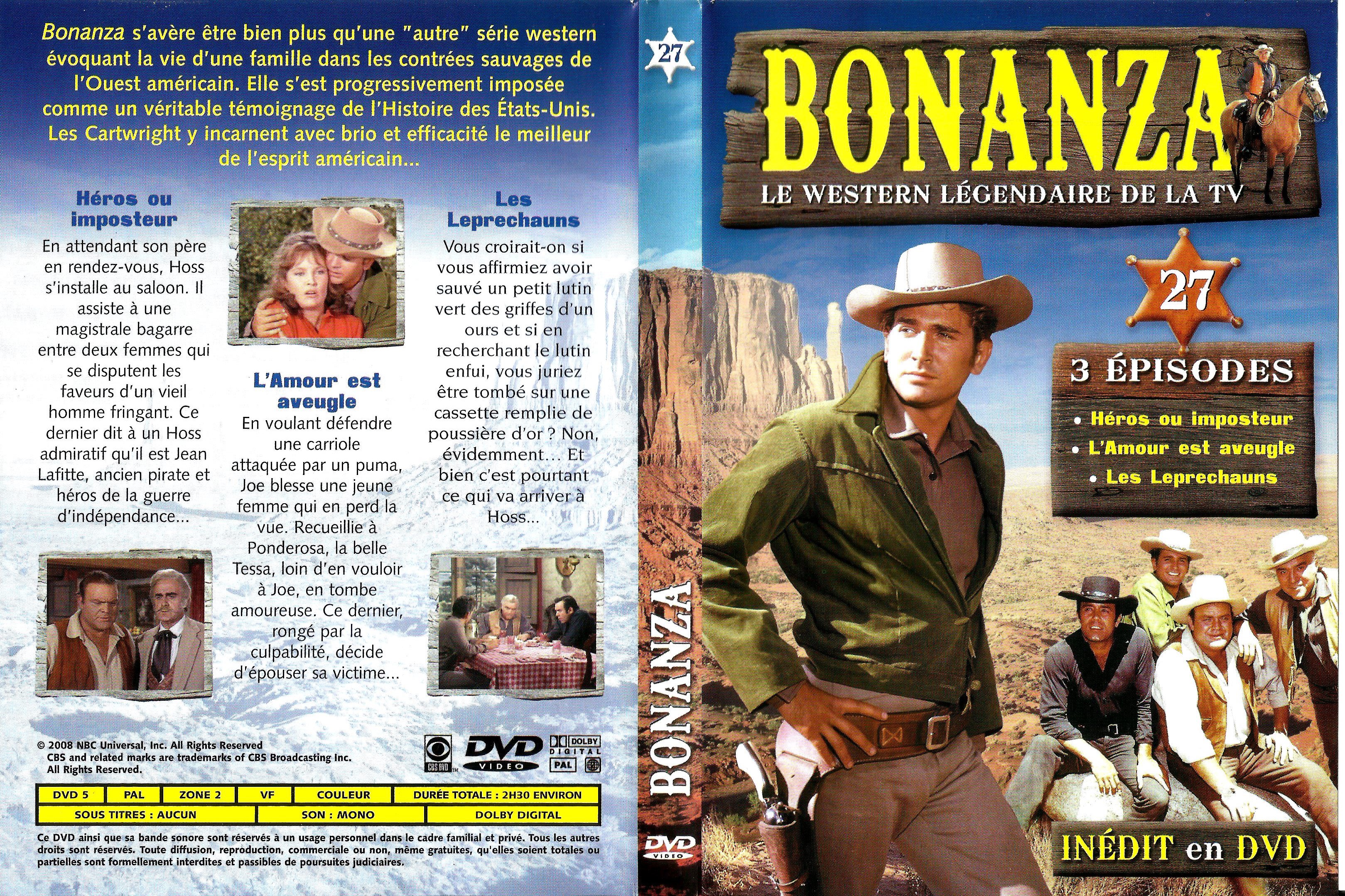 Jaquette DVD Bonanza vol 27