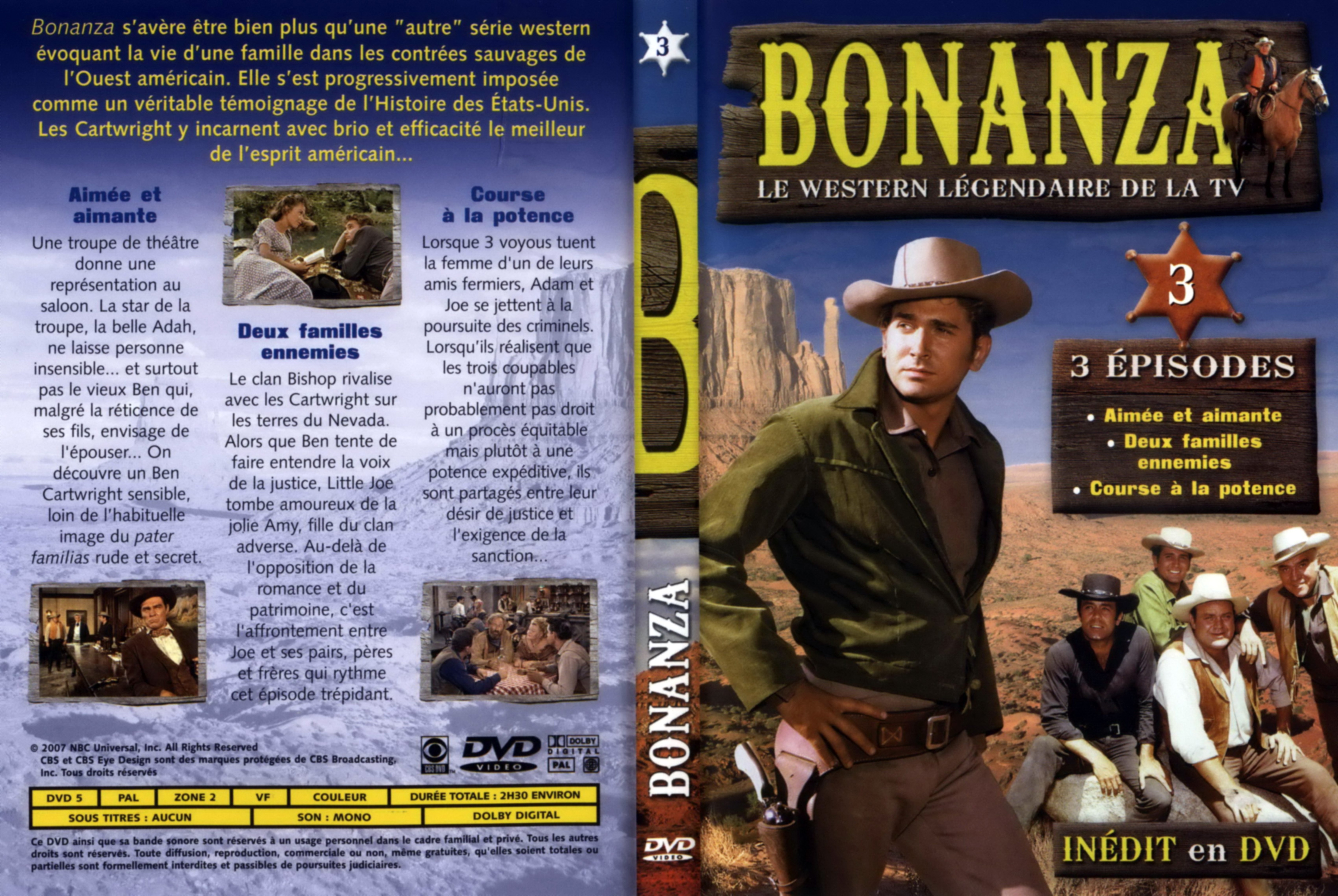 Jaquette DVD Bonanza vol 3