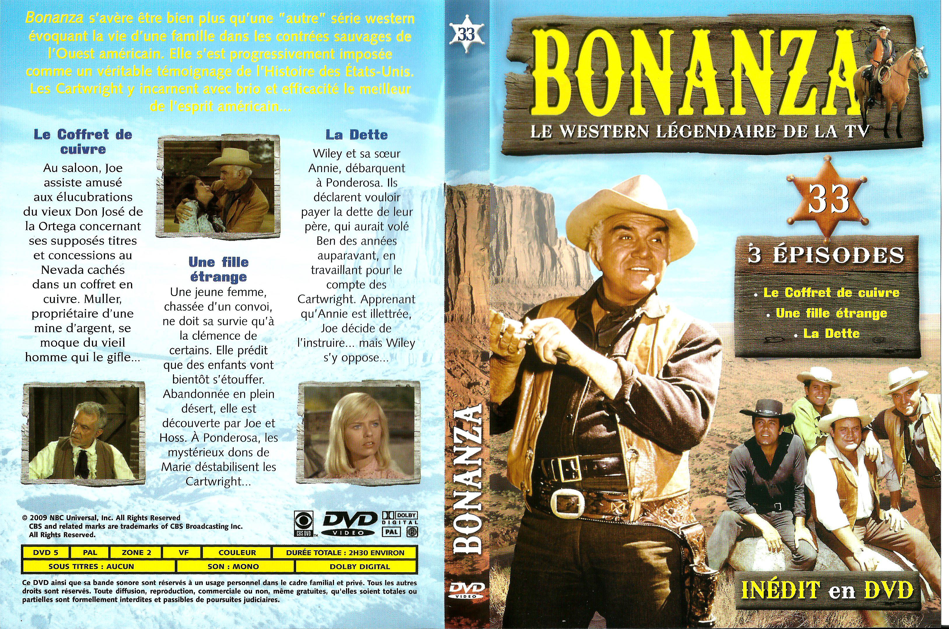 Jaquette DVD Bonanza vol 33