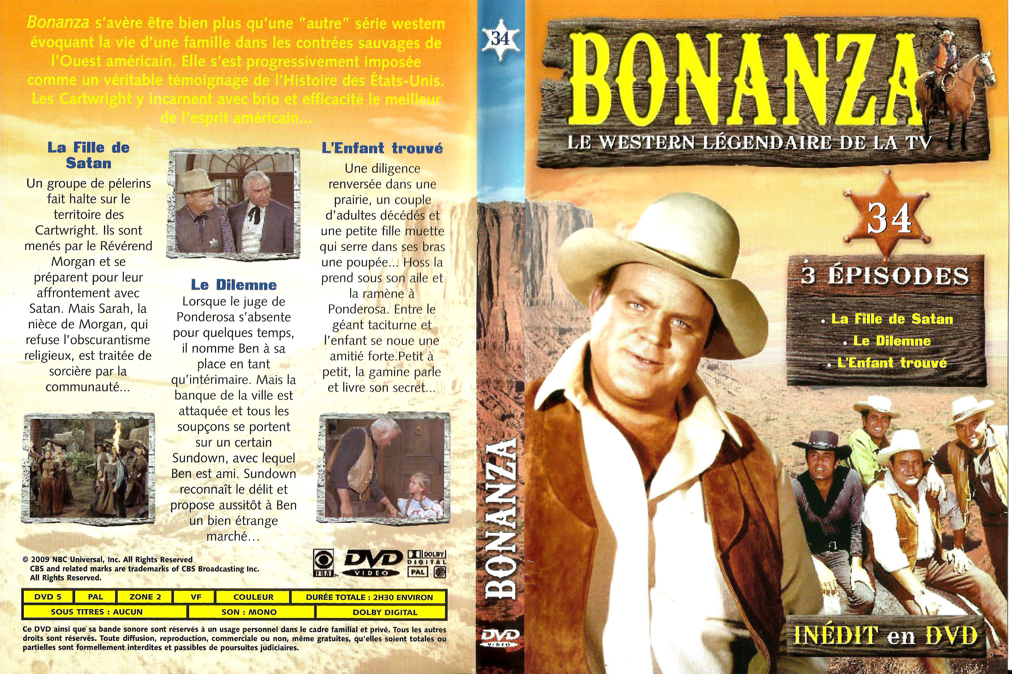 Jaquette DVD Bonanza vol 34