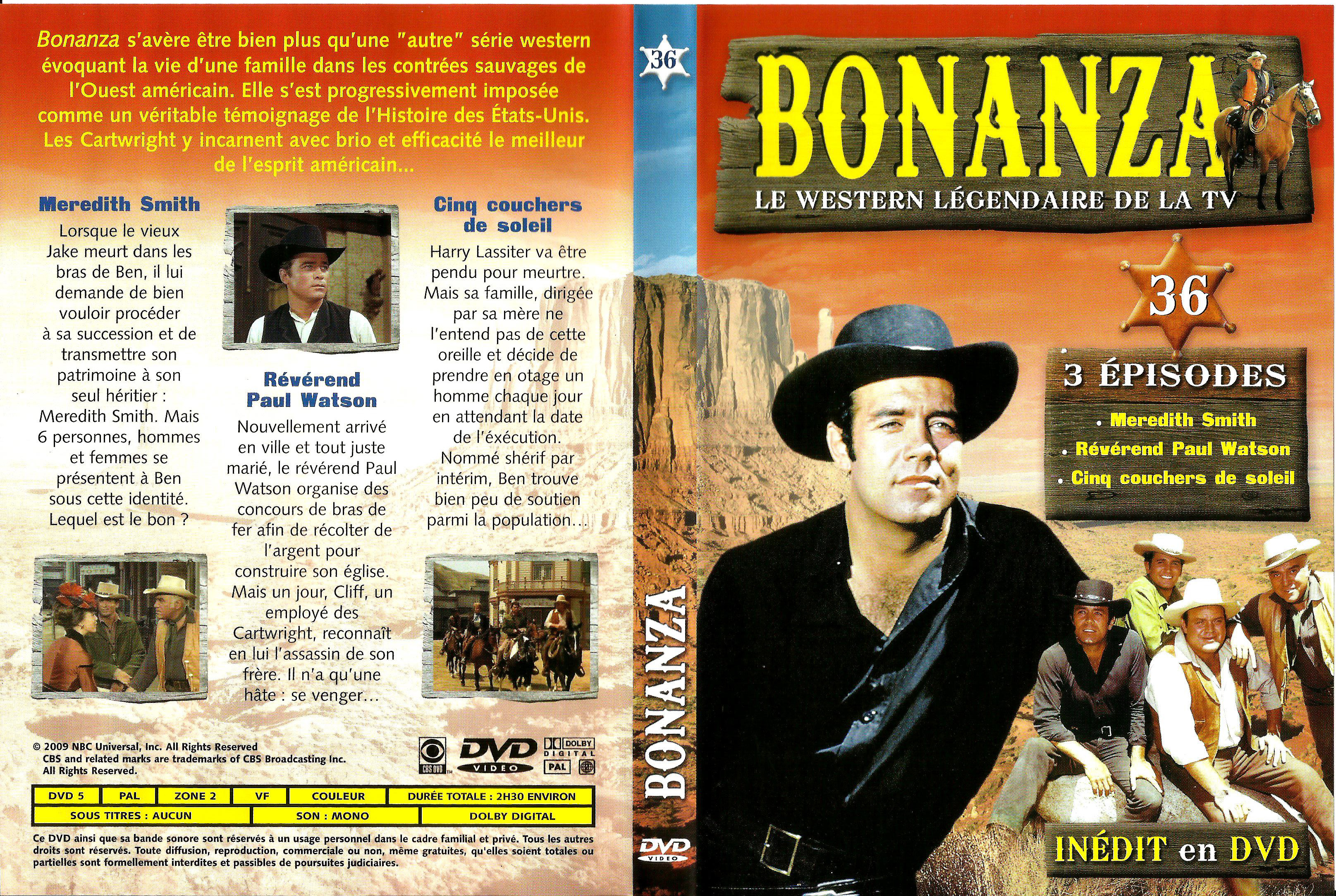 Jaquette DVD Bonanza vol 36