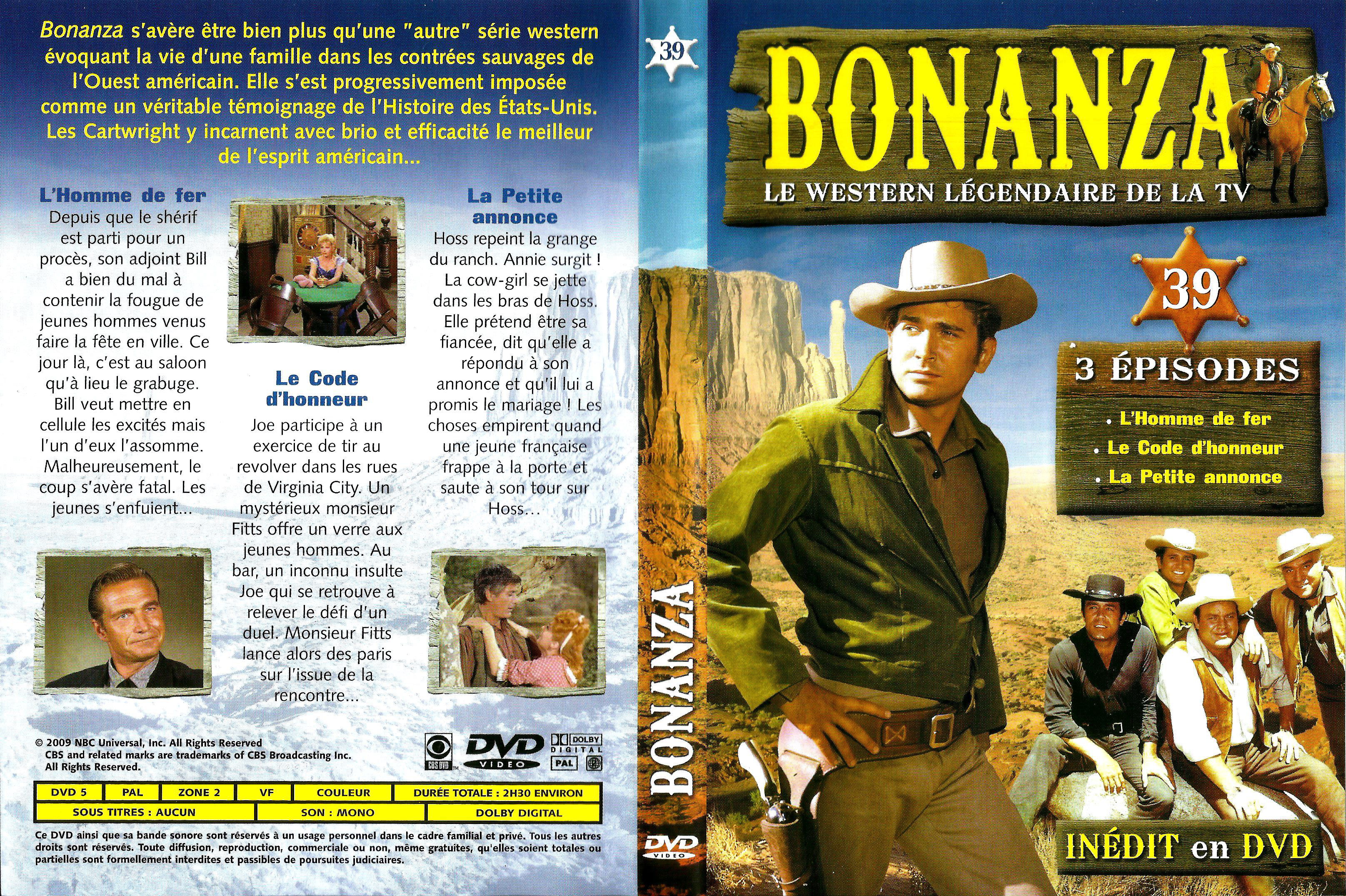 Jaquette DVD Bonanza vol 39