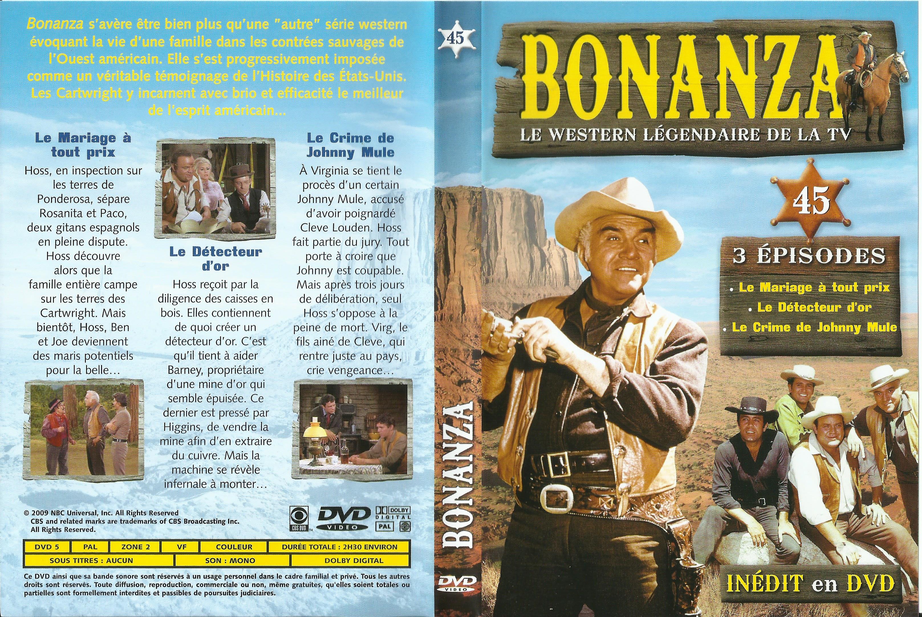 Jaquette DVD Bonanza vol 45