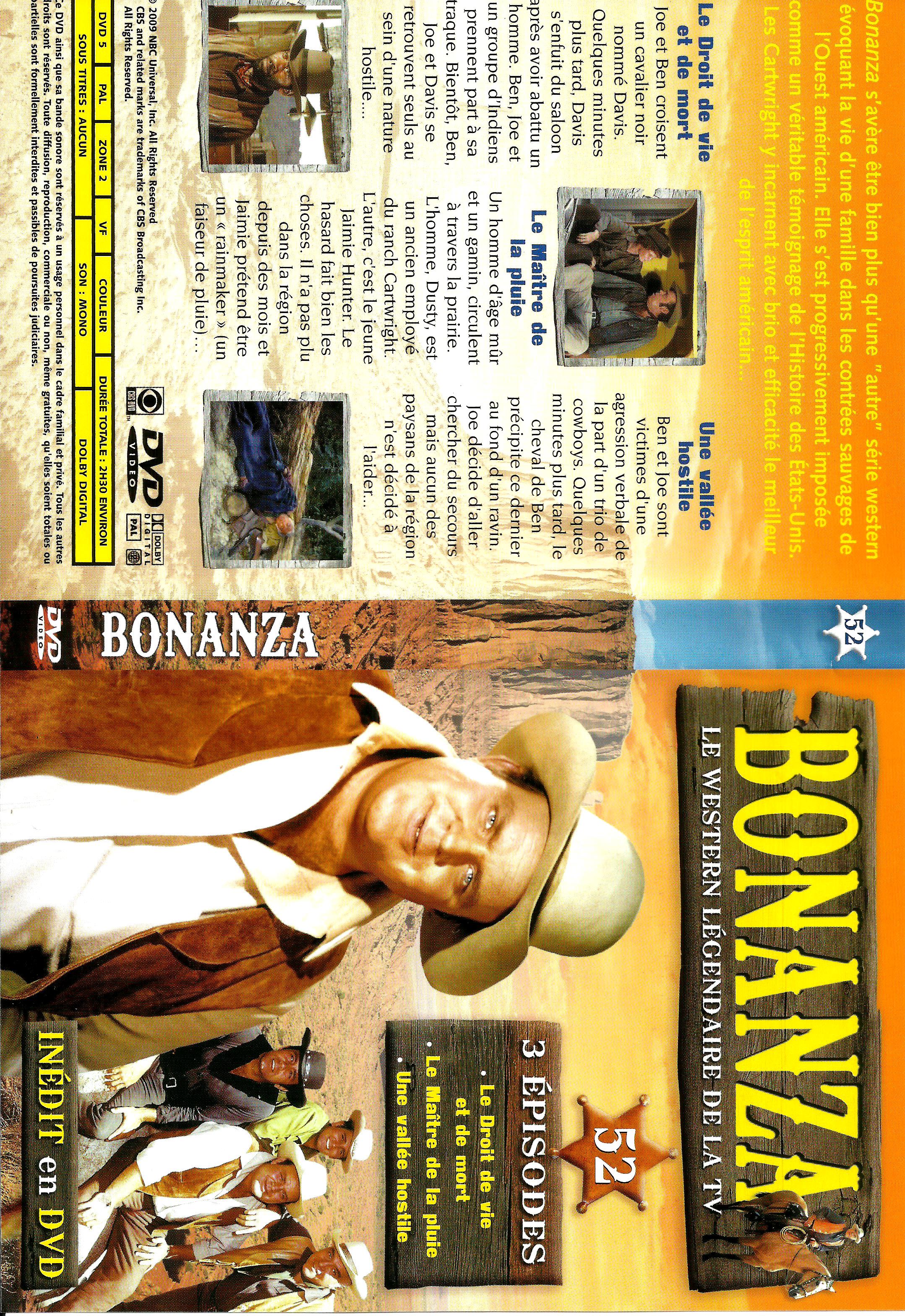 Jaquette DVD Bonanza vol 52