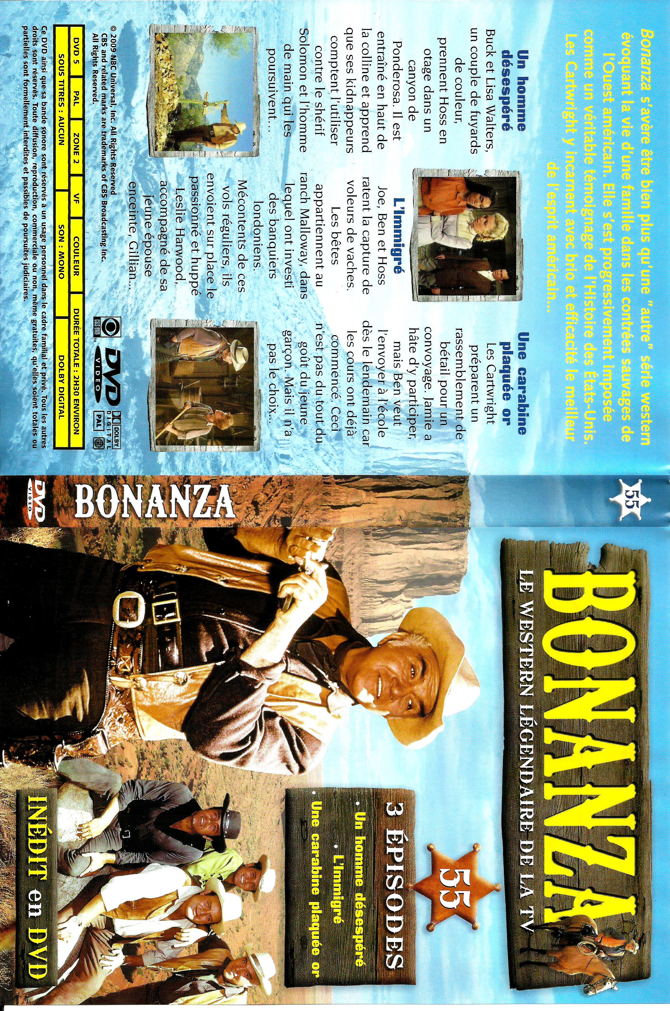 Jaquette DVD Bonanza vol 55