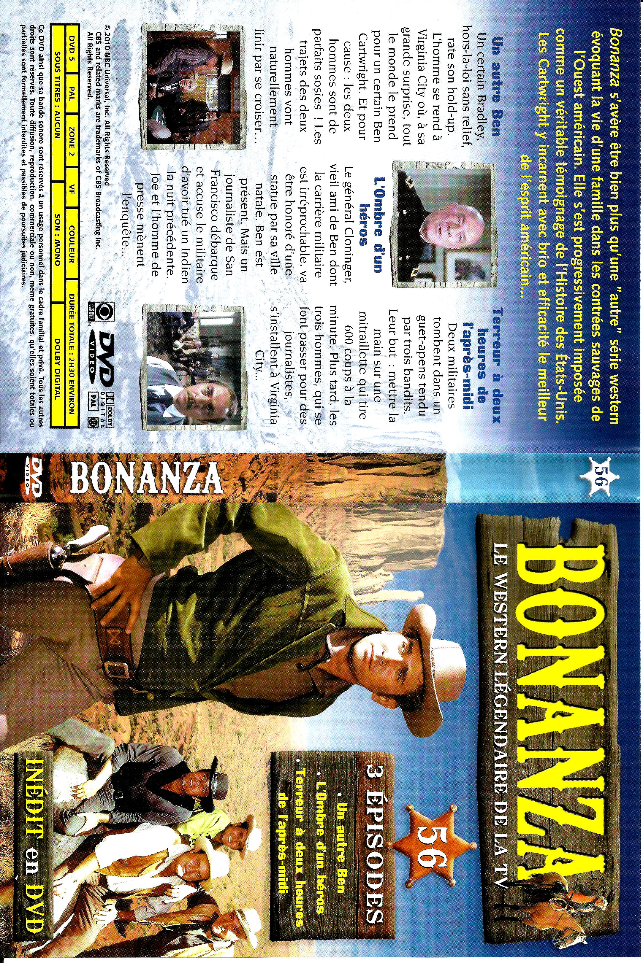 Jaquette DVD Bonanza vol 56