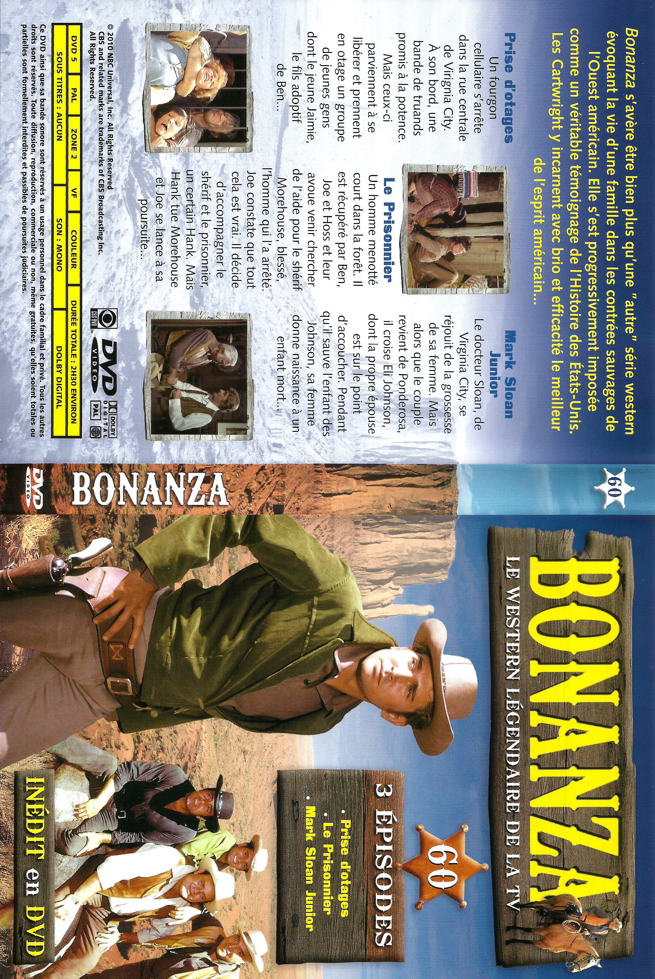 Jaquette DVD Bonanza vol 60