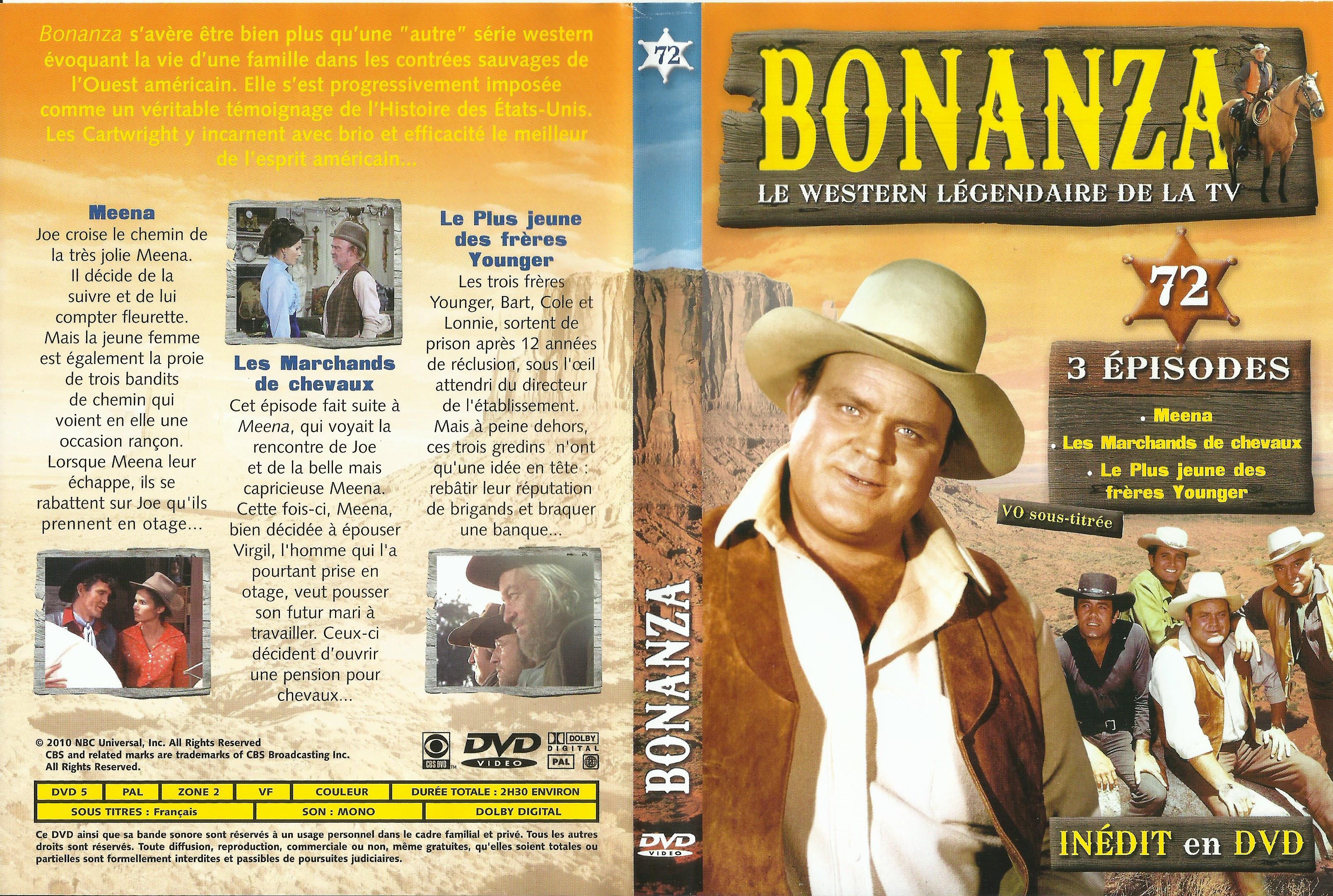 Jaquette DVD Bonanza vol 72