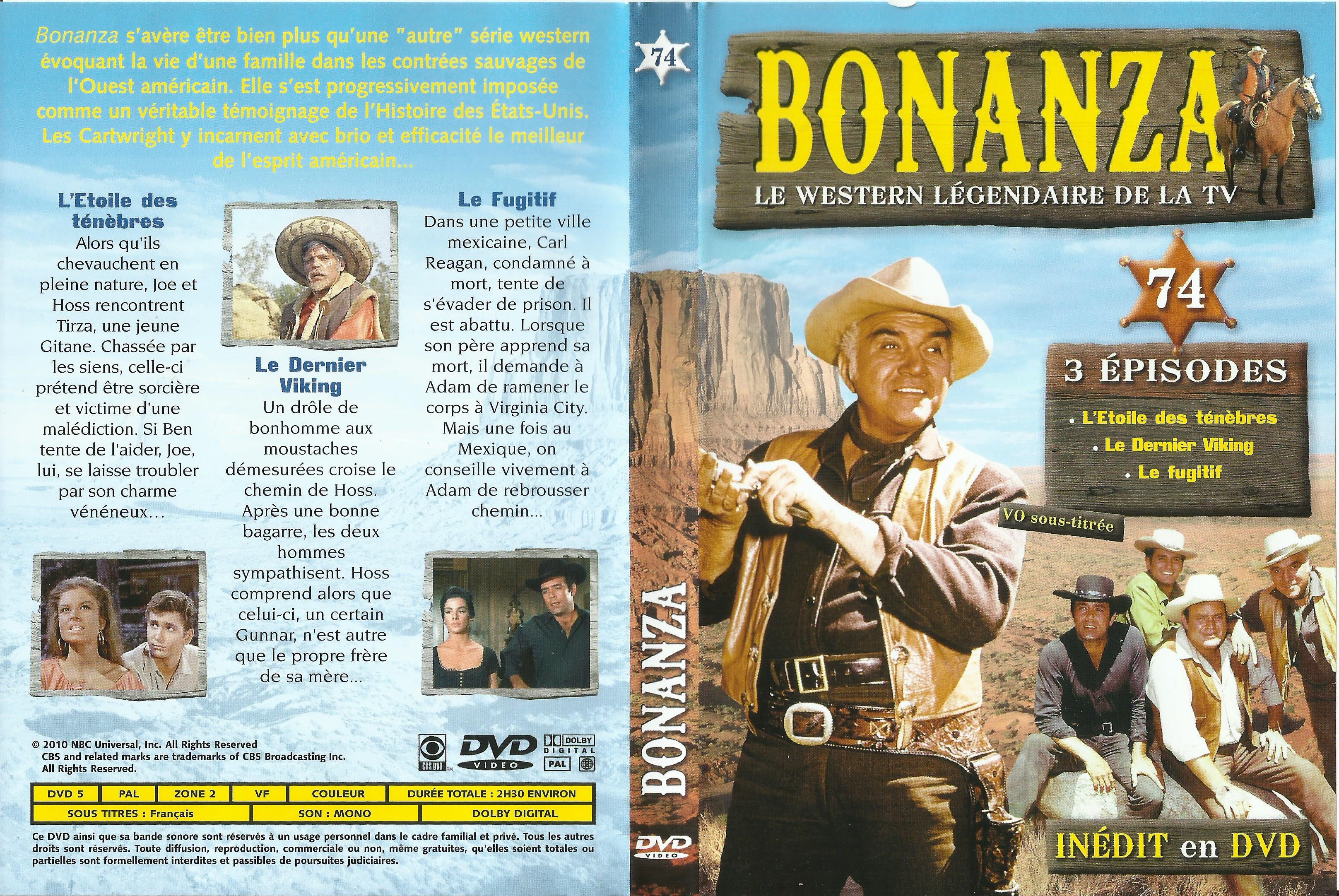 Jaquette DVD Bonanza vol 74