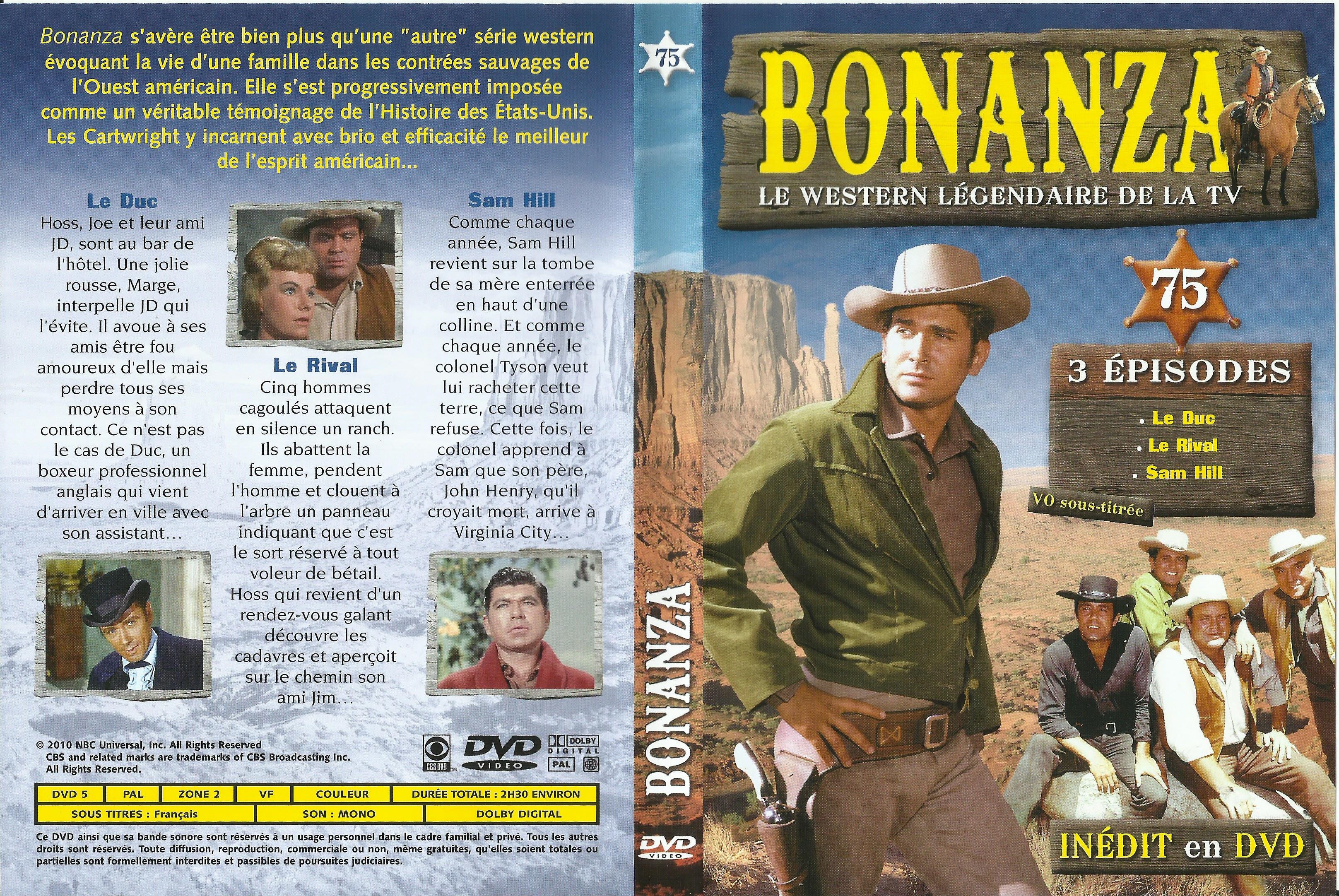 Jaquette DVD Bonanza vol 75