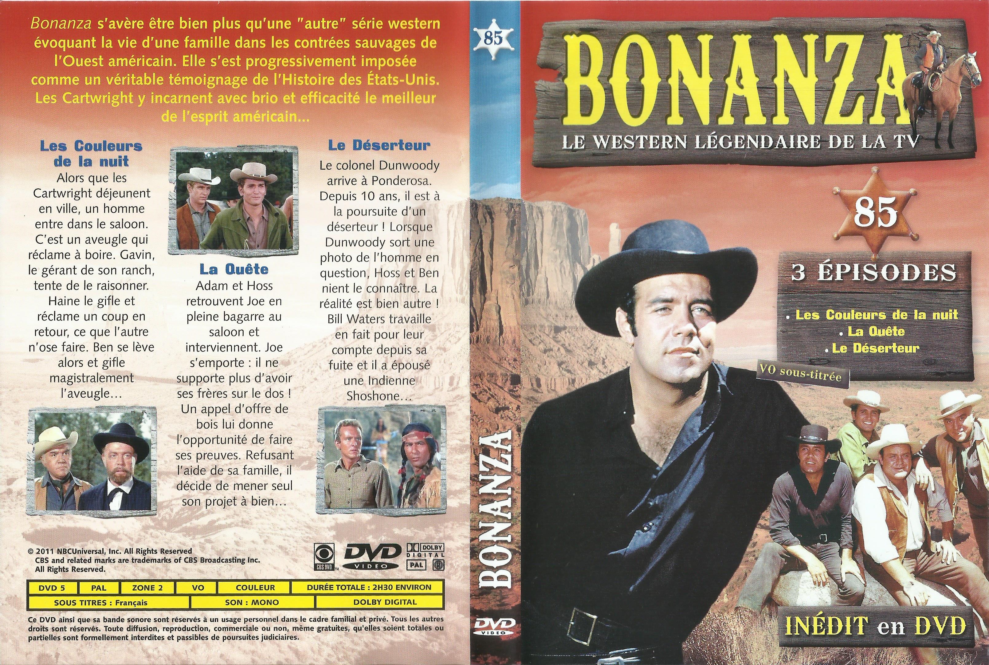 Jaquette DVD Bonanza vol 85