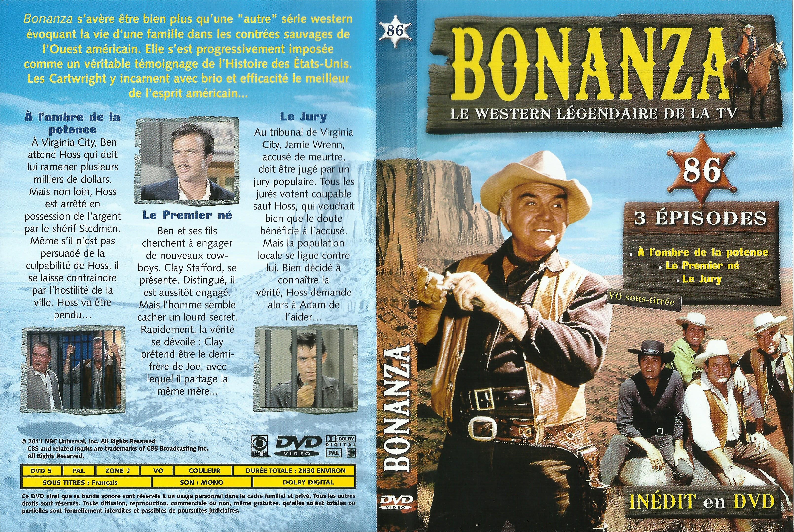 Jaquette DVD Bonanza vol 86