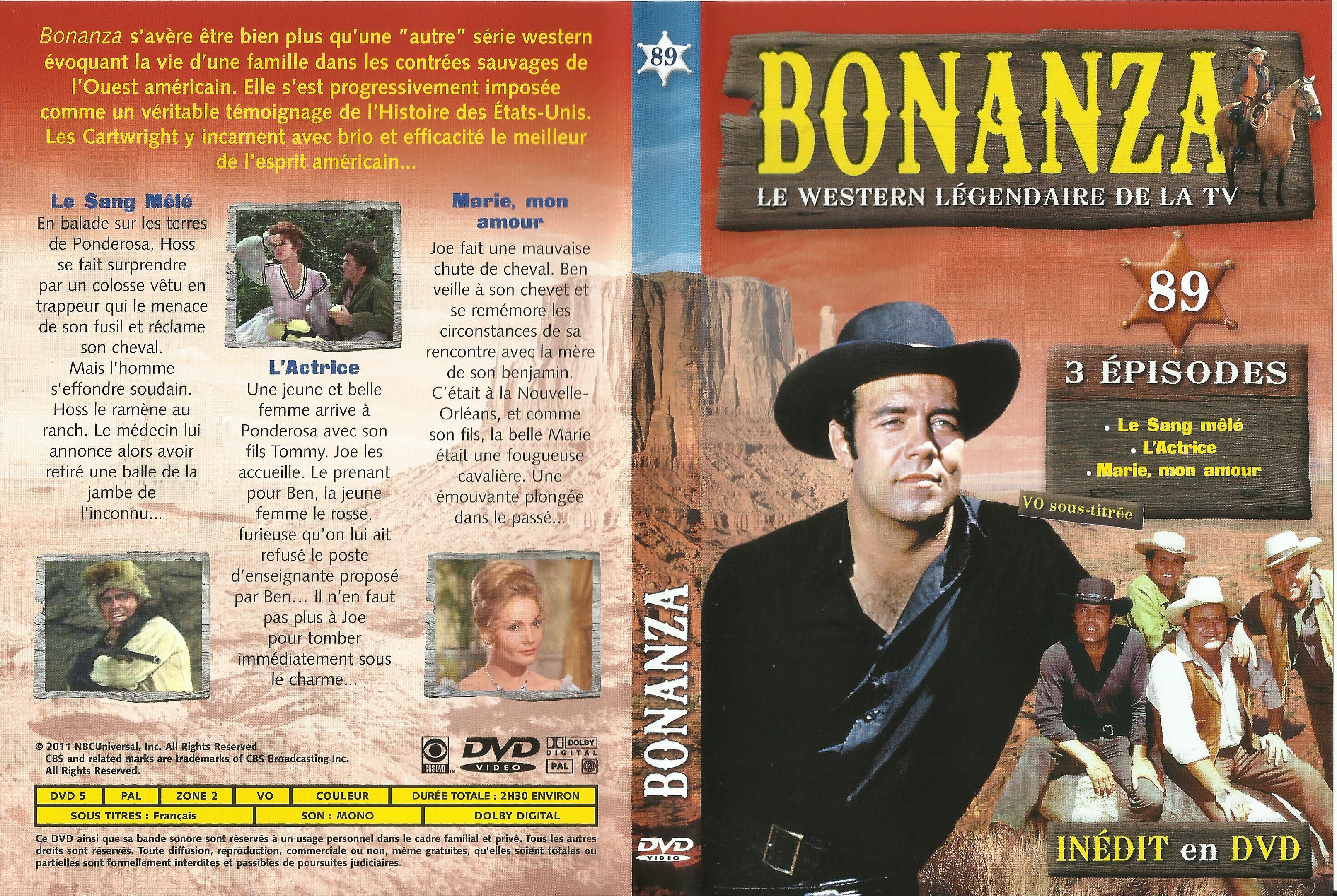 Jaquette DVD Bonanza vol 89