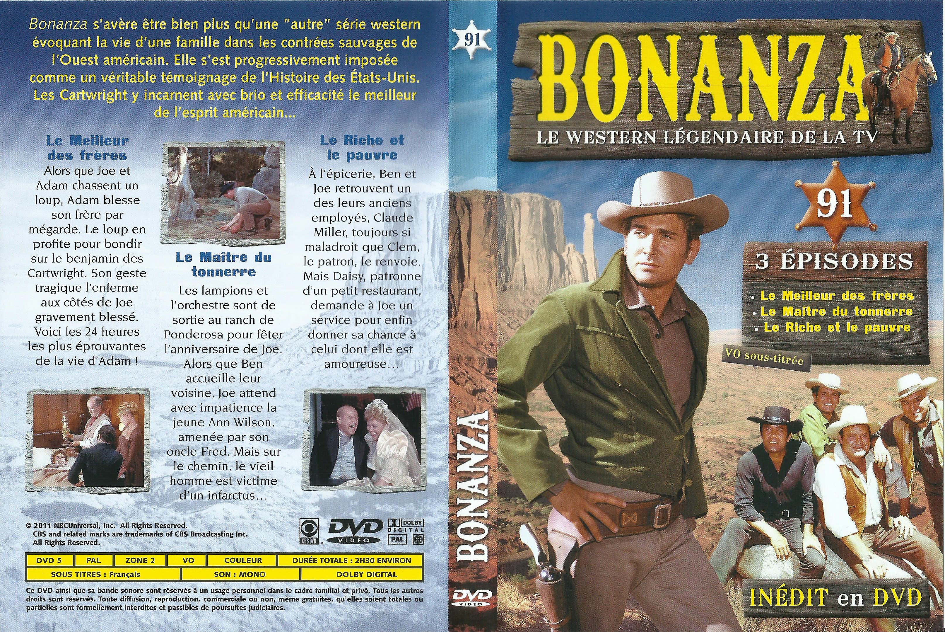 Jaquette DVD Bonanza vol 91