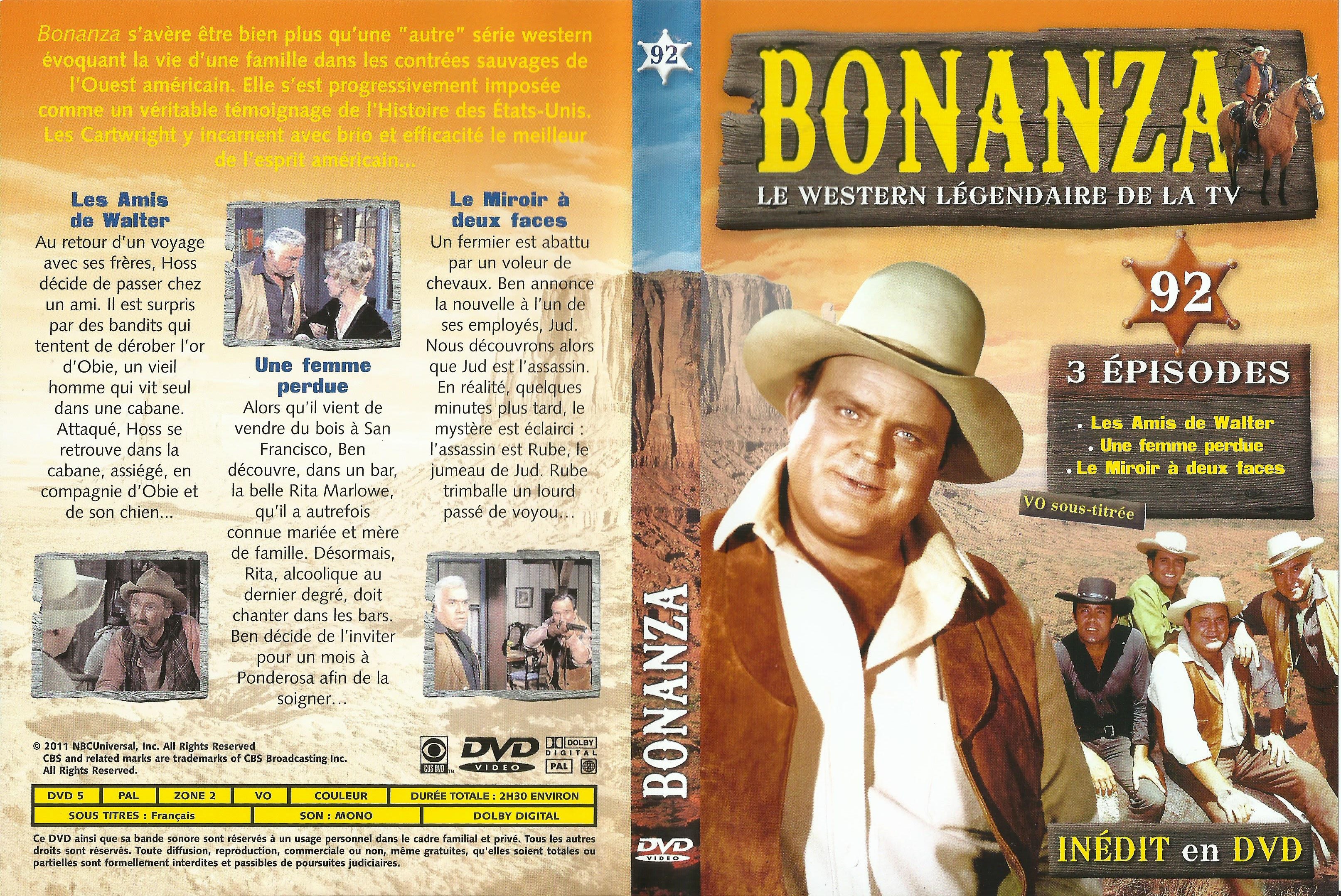 Jaquette DVD Bonanza vol 92